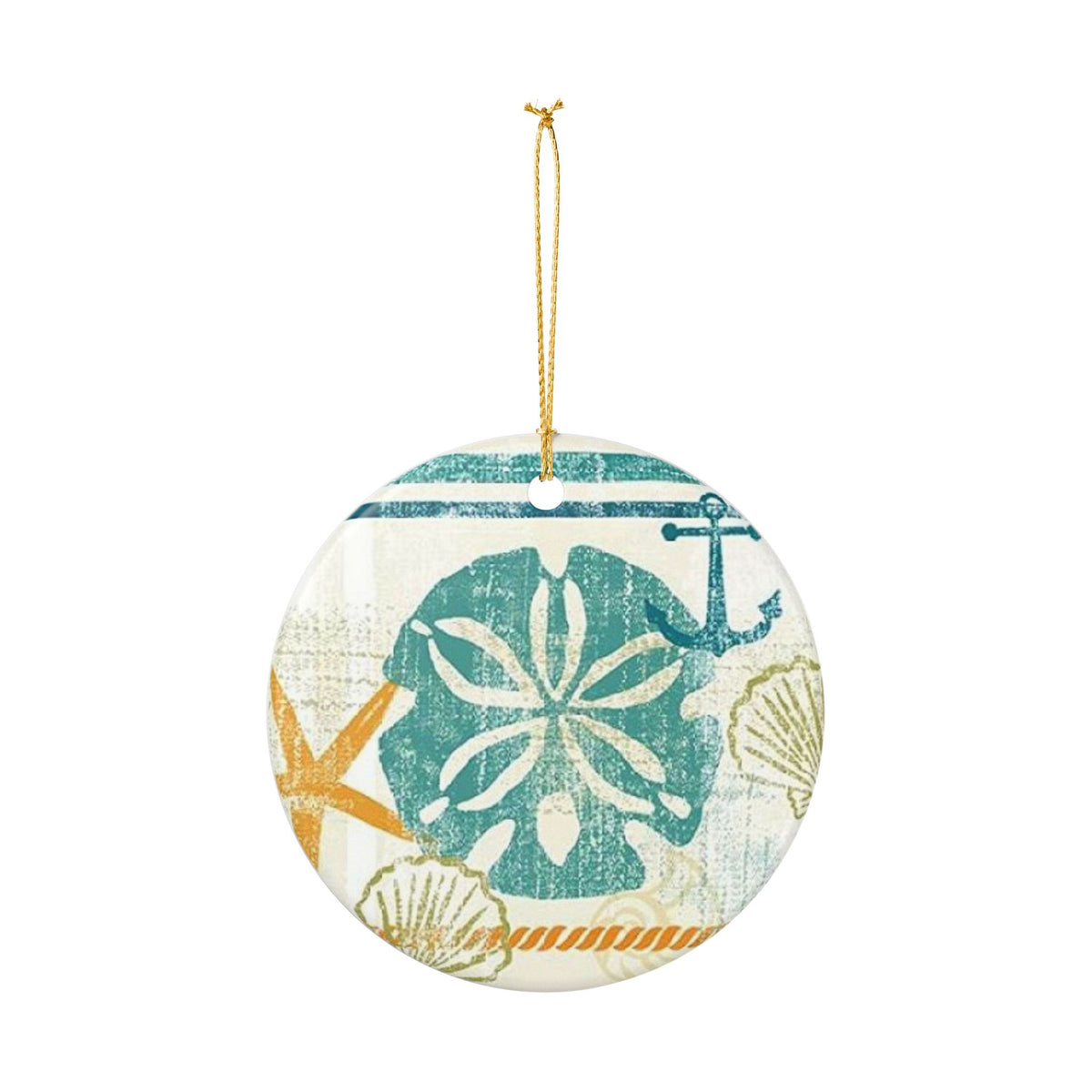 Coastal Whispers Ceramic Ornament - Coastal Decoration