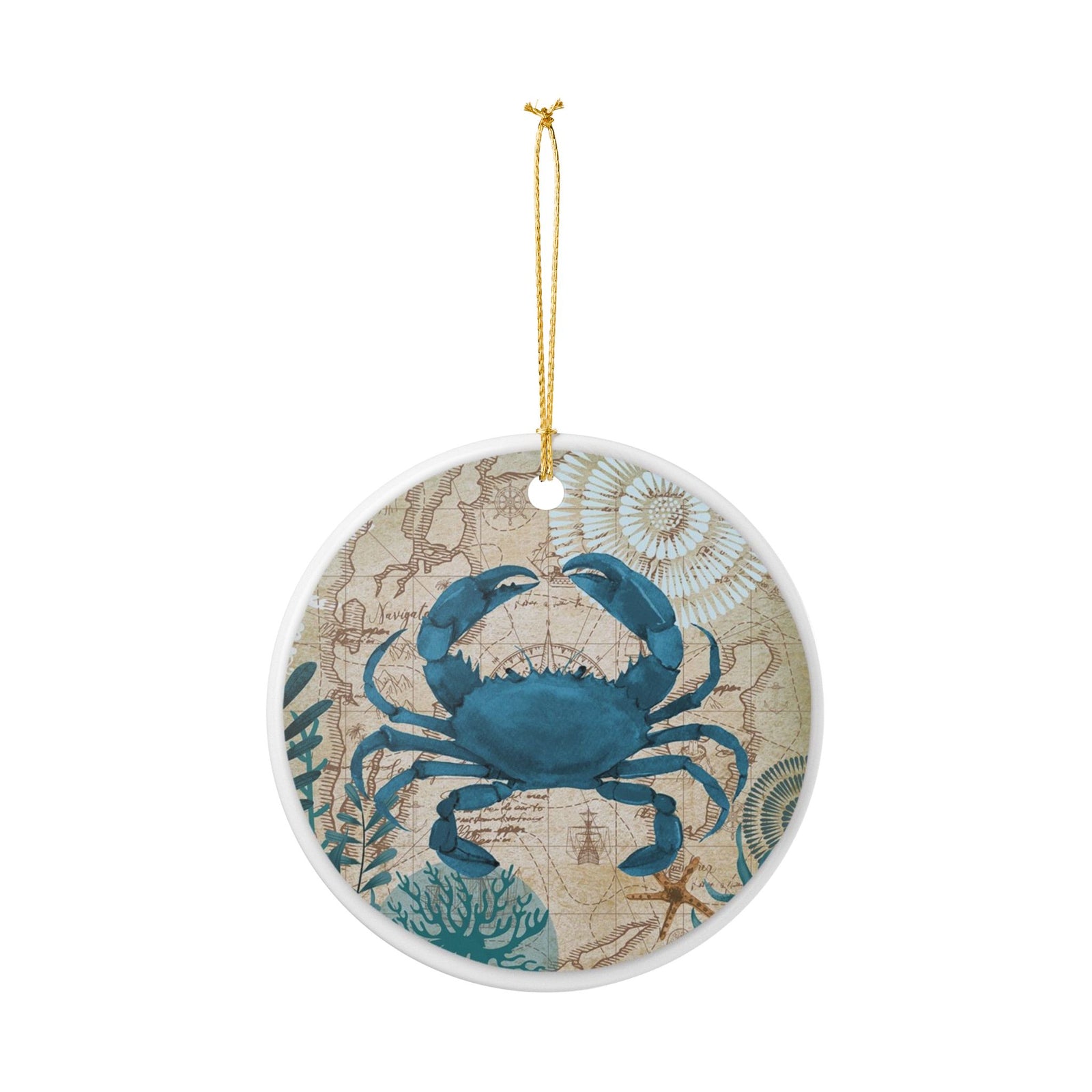 Coastal Navigator Ceramic Ornament - Coastal Decoration