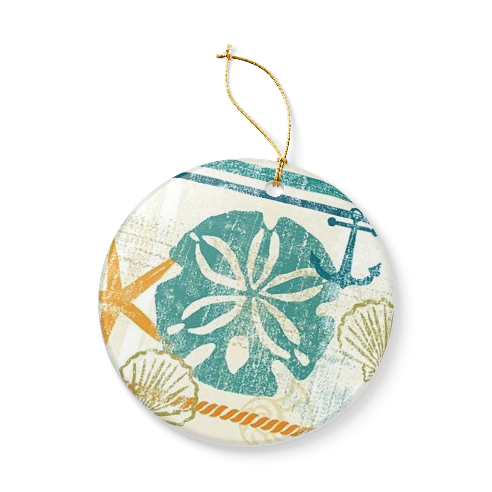 Coastal Whispers Ceramic Ornament - Coastal Decoration