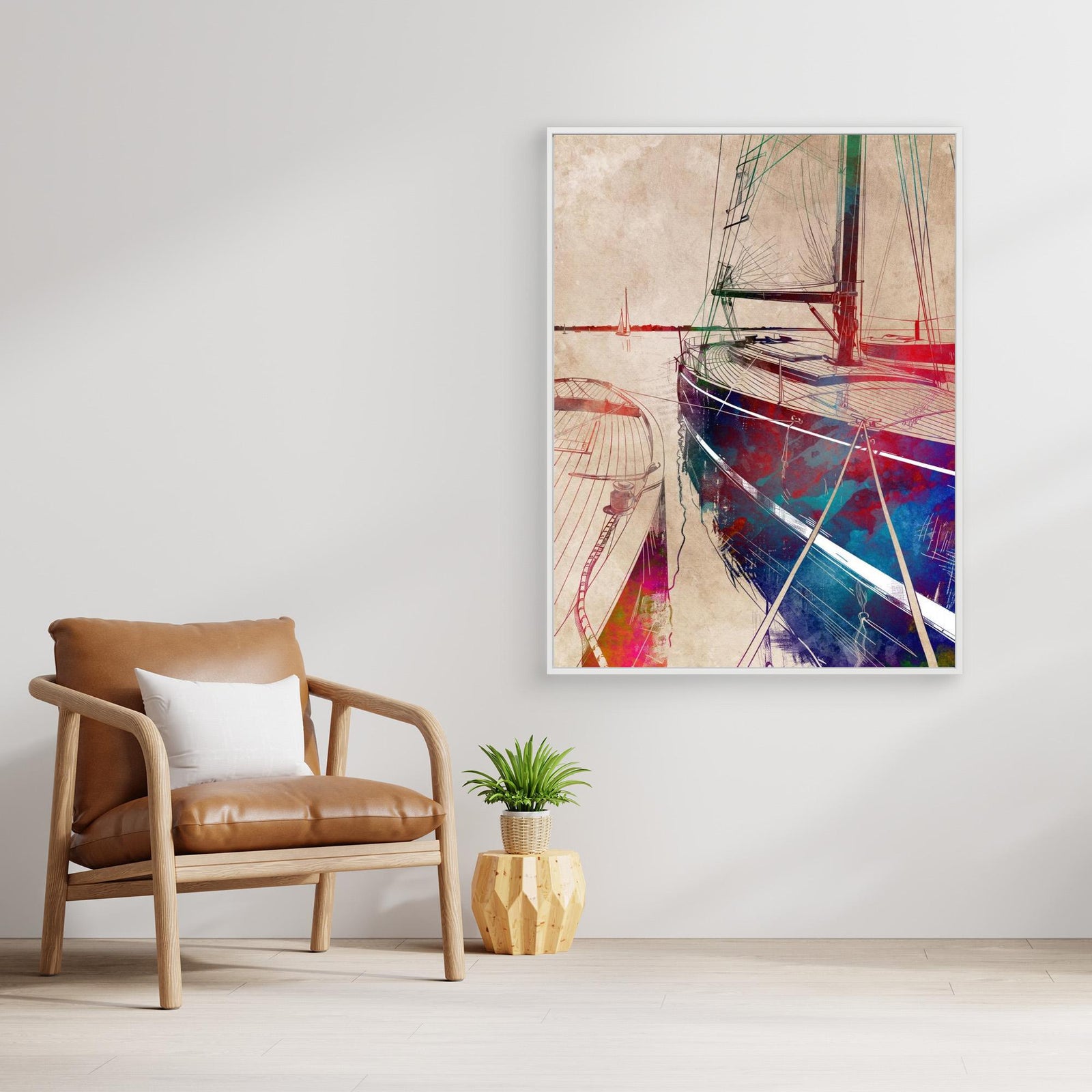 Canvas Print - Sport Yachting Art by Justyna Jaszke