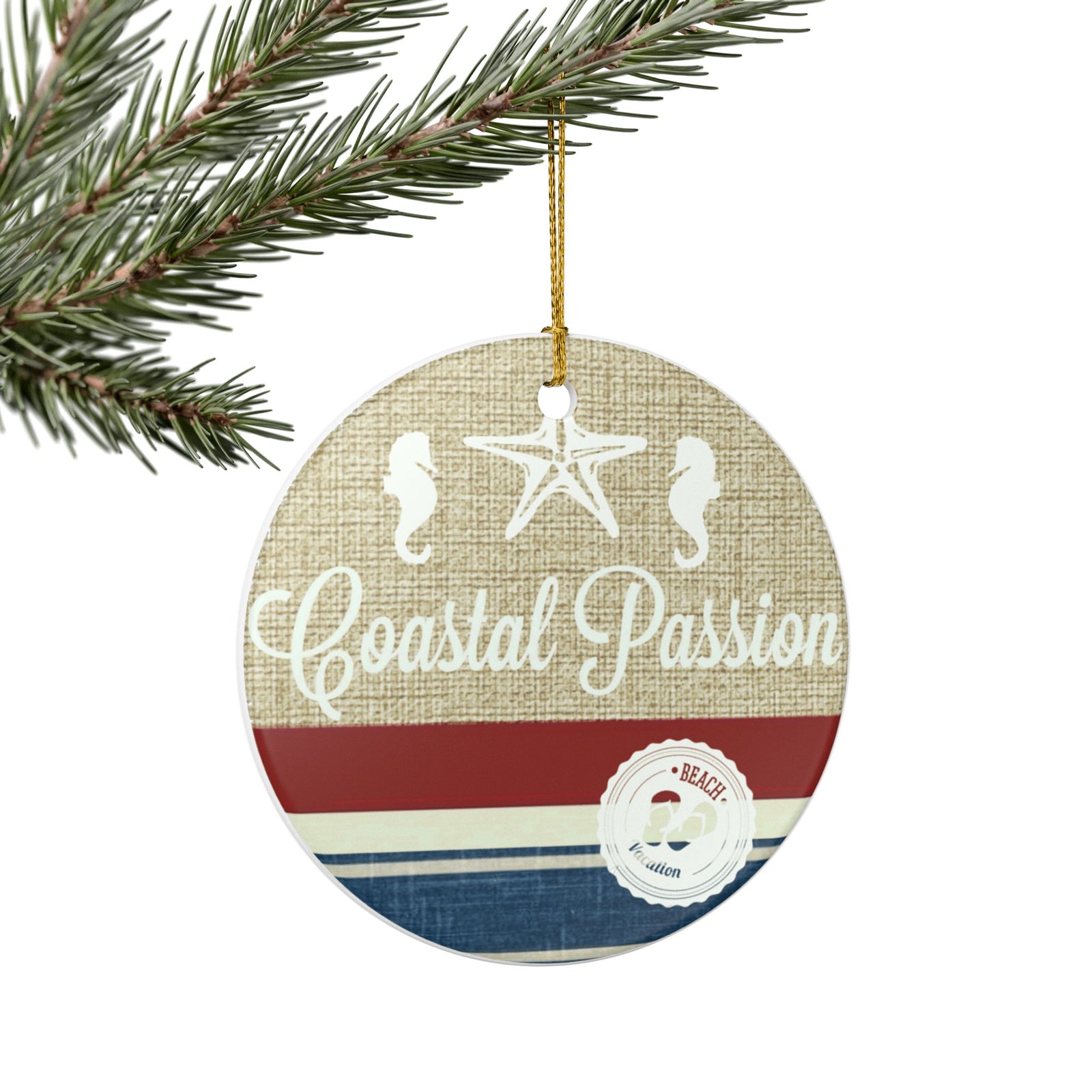 Coastal Passion Ceramic Ornament - Coastal Decoration
