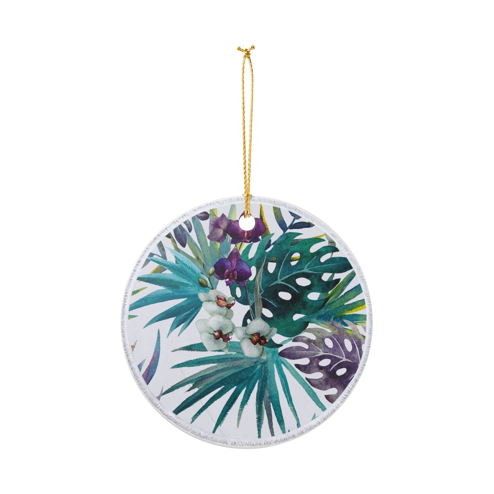 Tropical Reverie Ceramic Ornament - Coastal Decoration