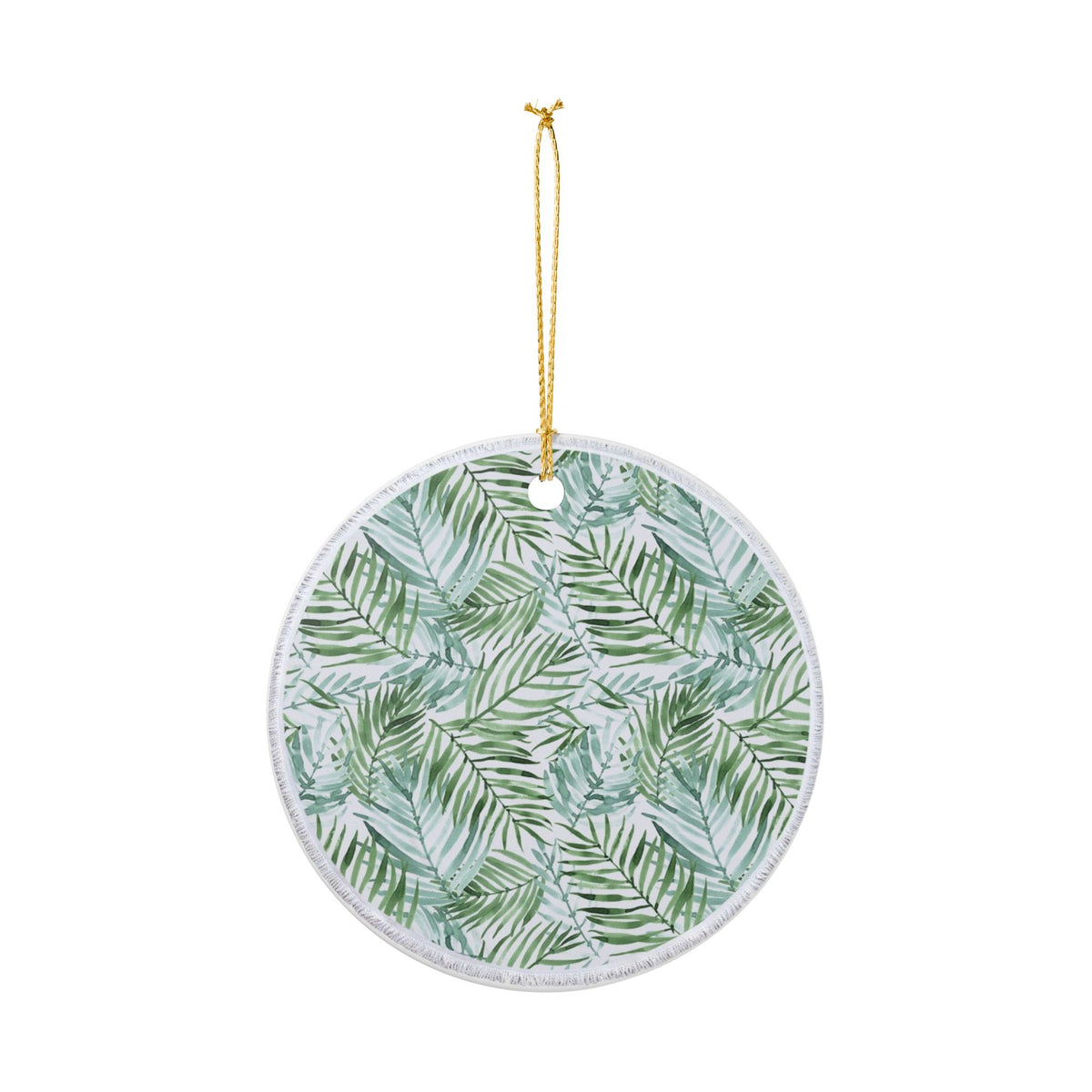 Verdant Whispers Ceramic Ornament - Coastal Decoration