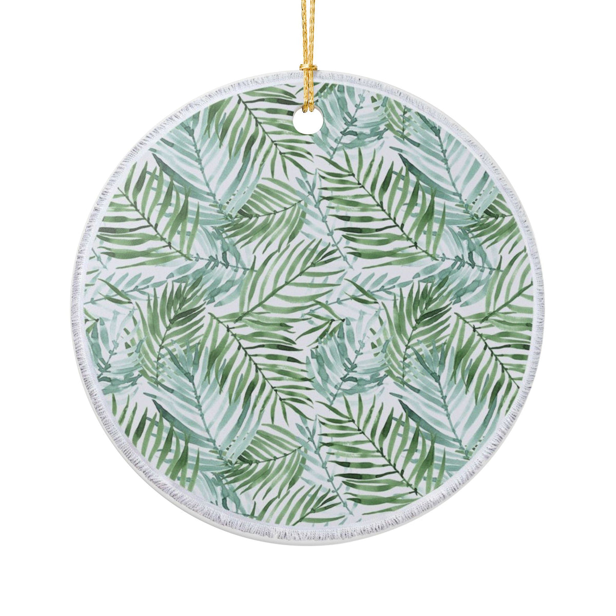 Verdant Whispers Ceramic Ornament - Coastal Decoration