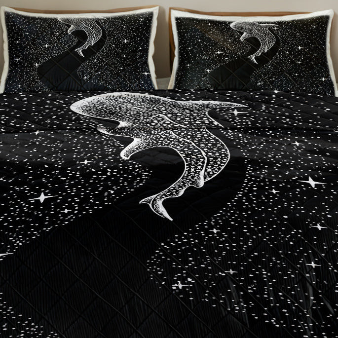 Starry Ocean Quilted Coverlet - Lightweight, Breathable &amp; Super Soft