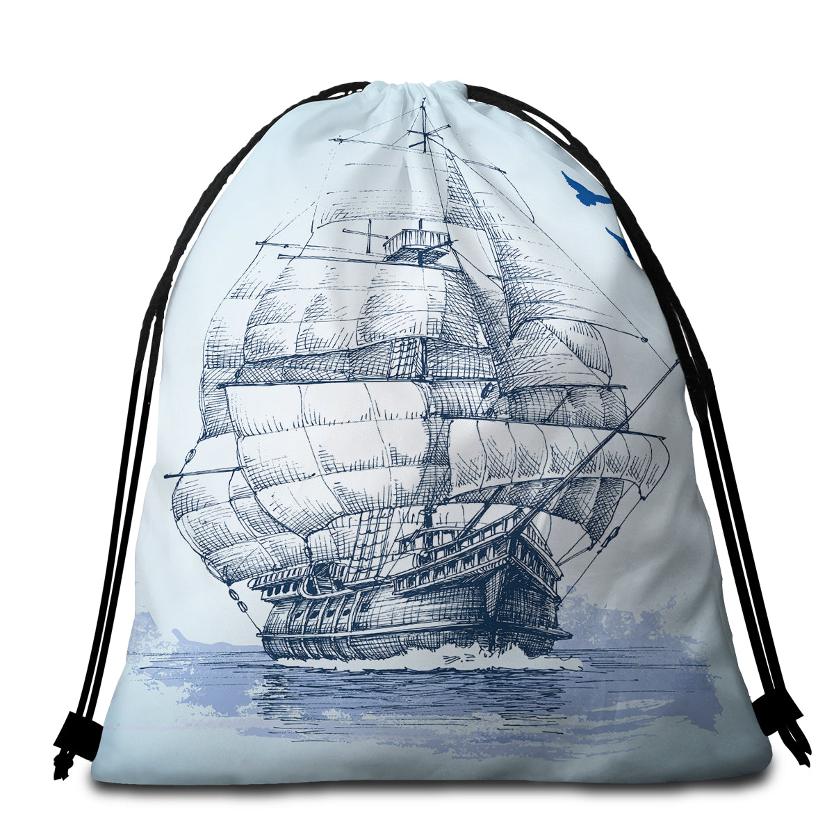 Semper Fortis Round Beach Towel