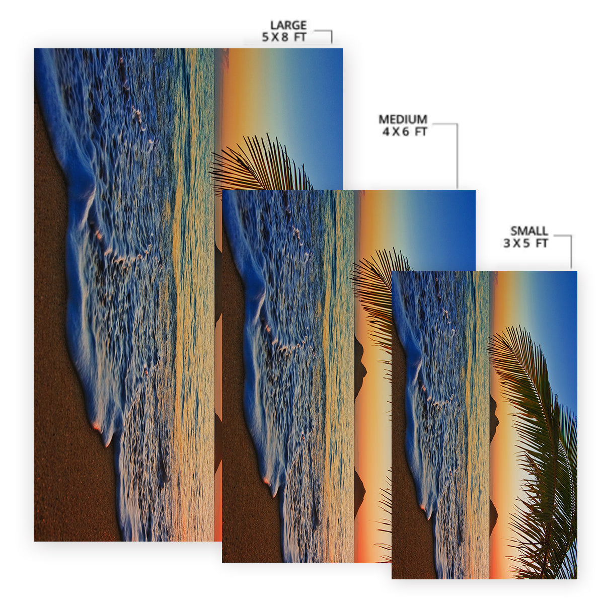 Tropical Sunset Area Rug