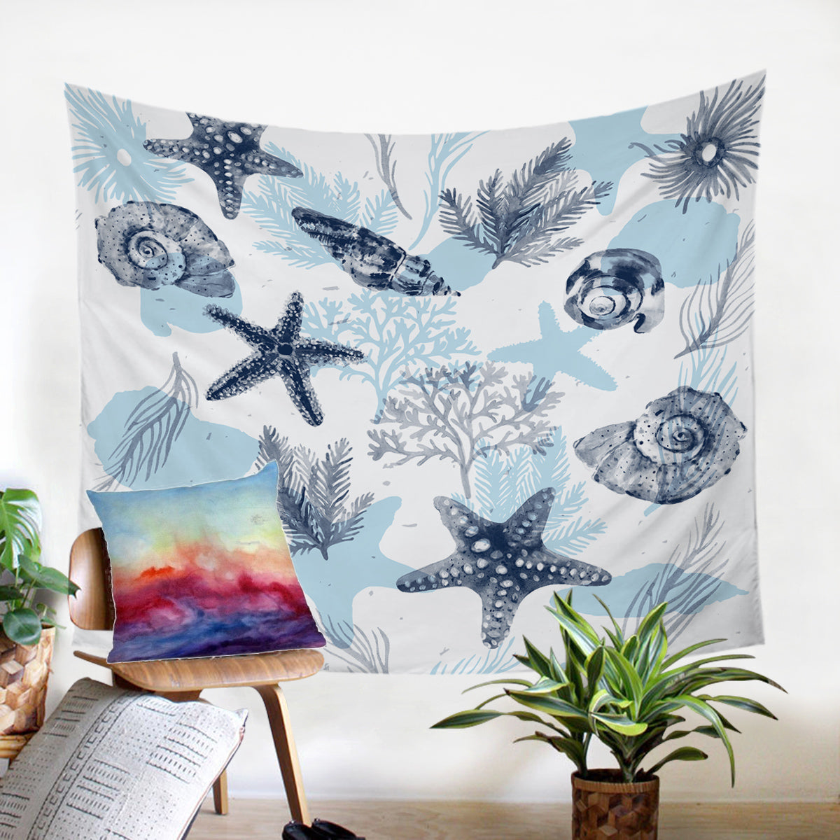 Ocean Blues Tapestry