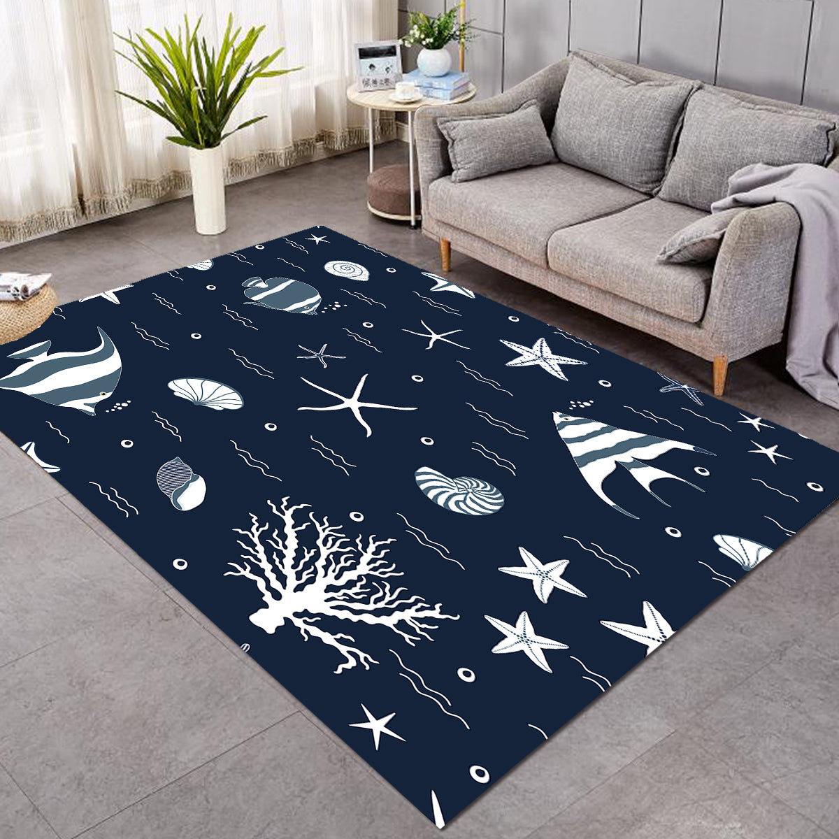 Blue Ocean Area Rug