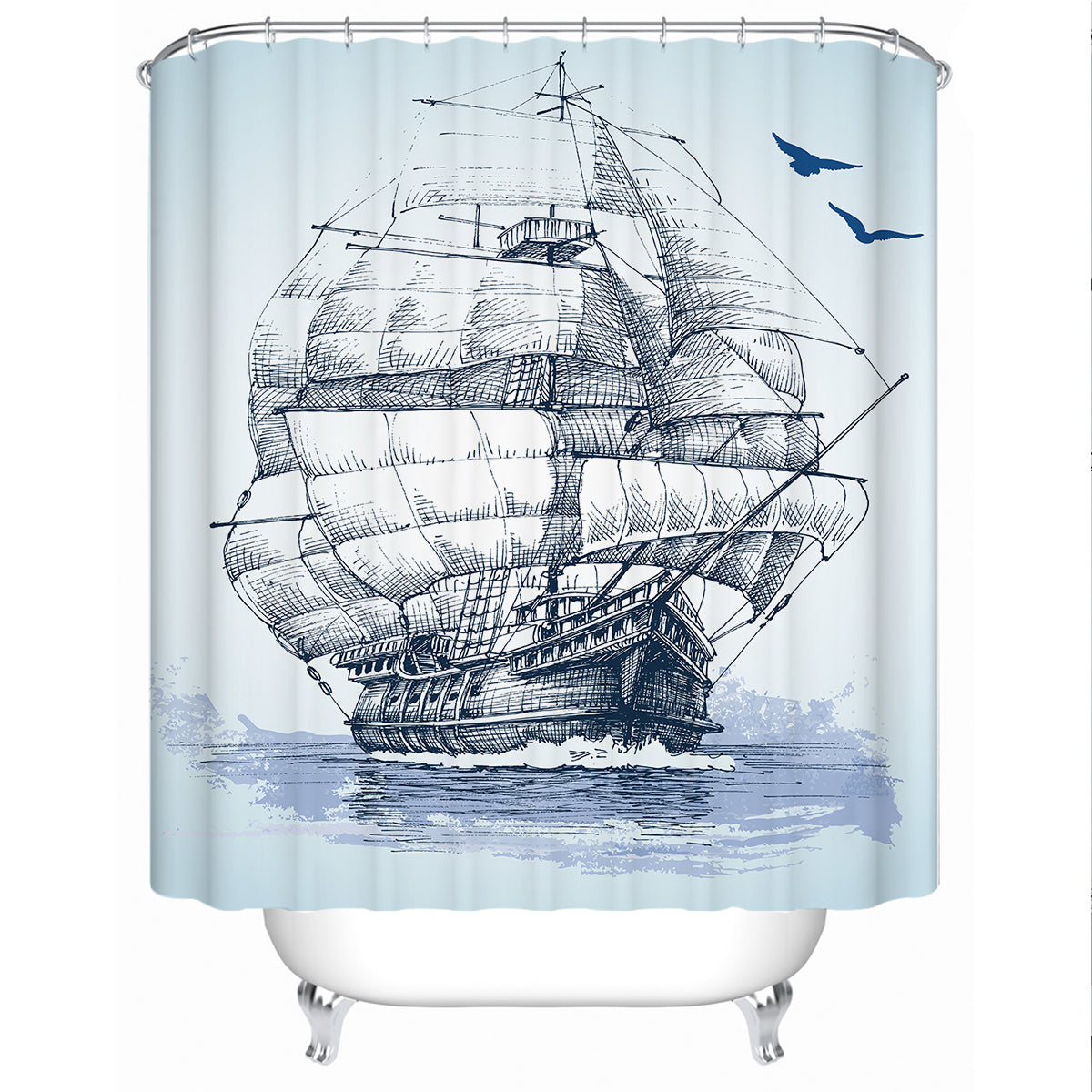 Semper Fortis Shower Curtain