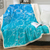 Turquoise Sea Bedspread Blanket