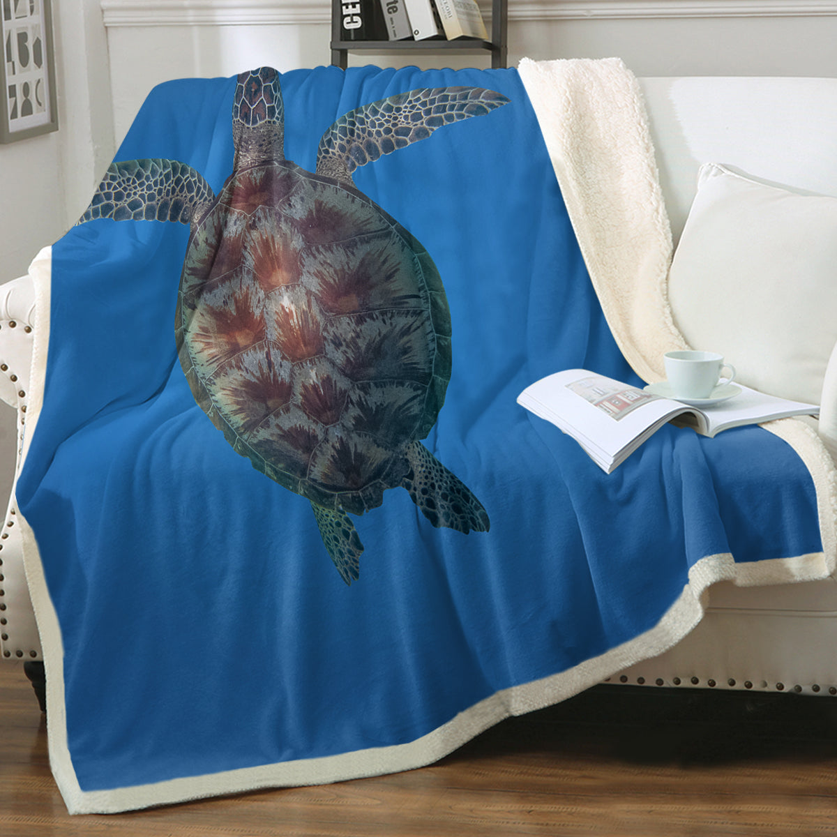 Turtle Soft Sherpa Blanket