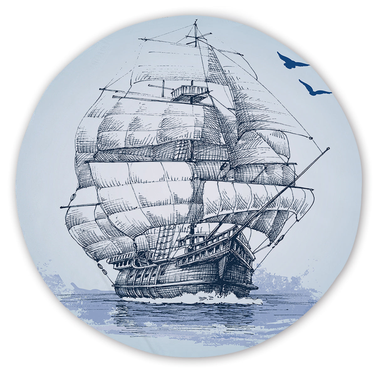 Semper Fortis Round Area Rug