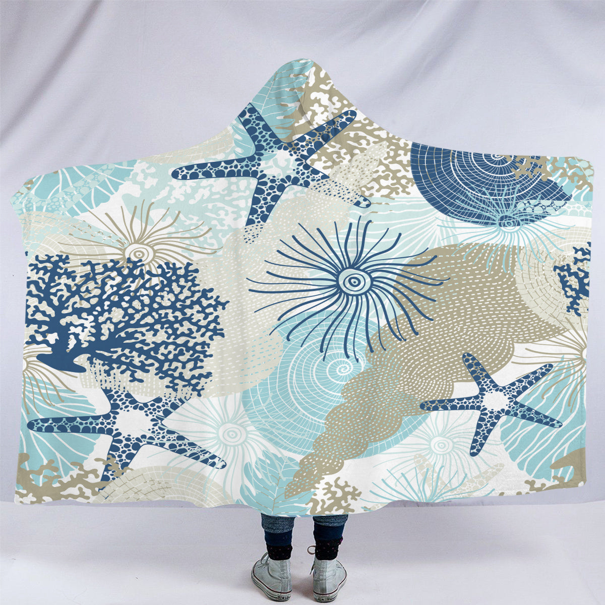 Beach Treasures Hooded Blanket