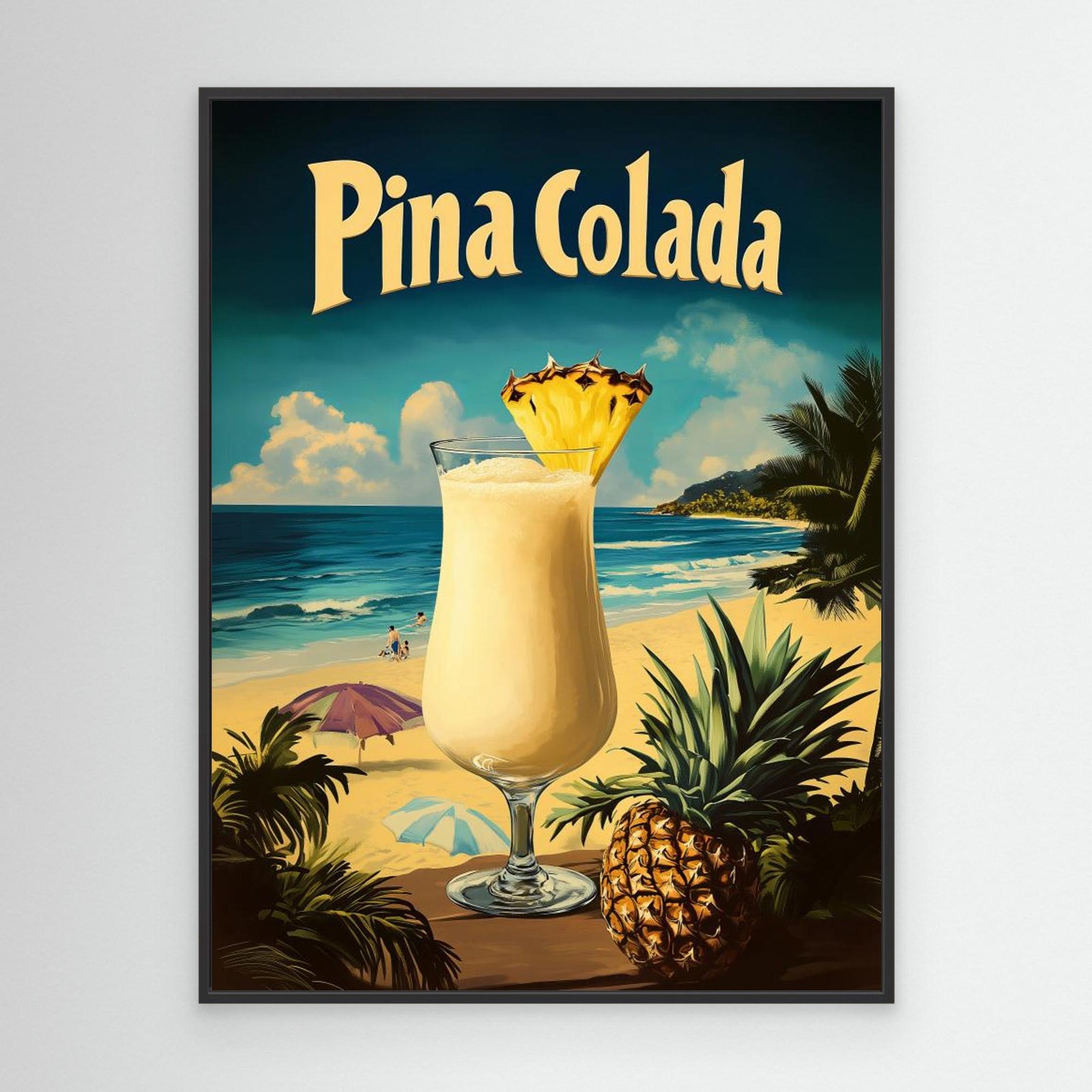 Canvas Print - Pina Colada Vintage by Andreas Magnusson