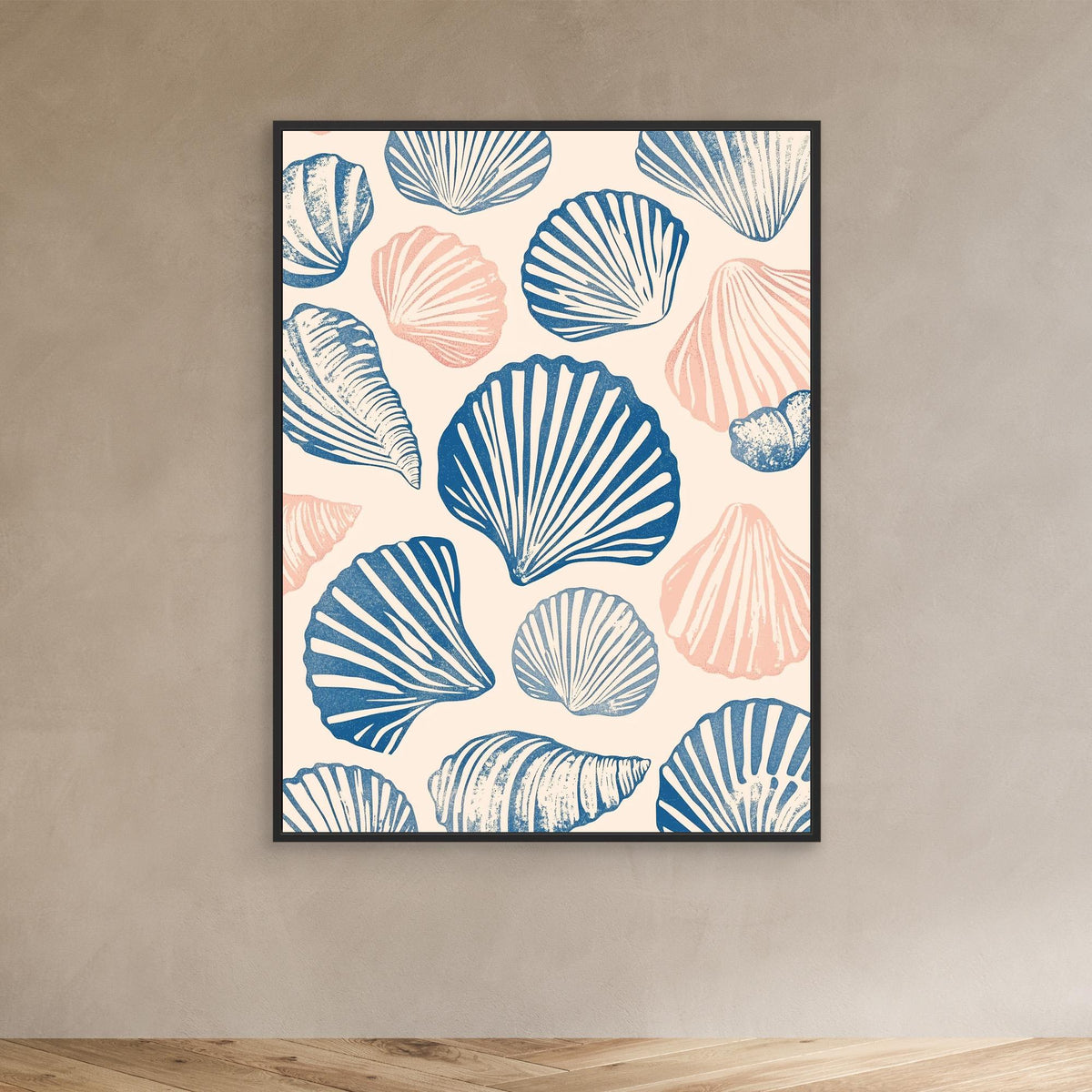 Canvas Print - Seashell Pattern by Melloi Art Prints