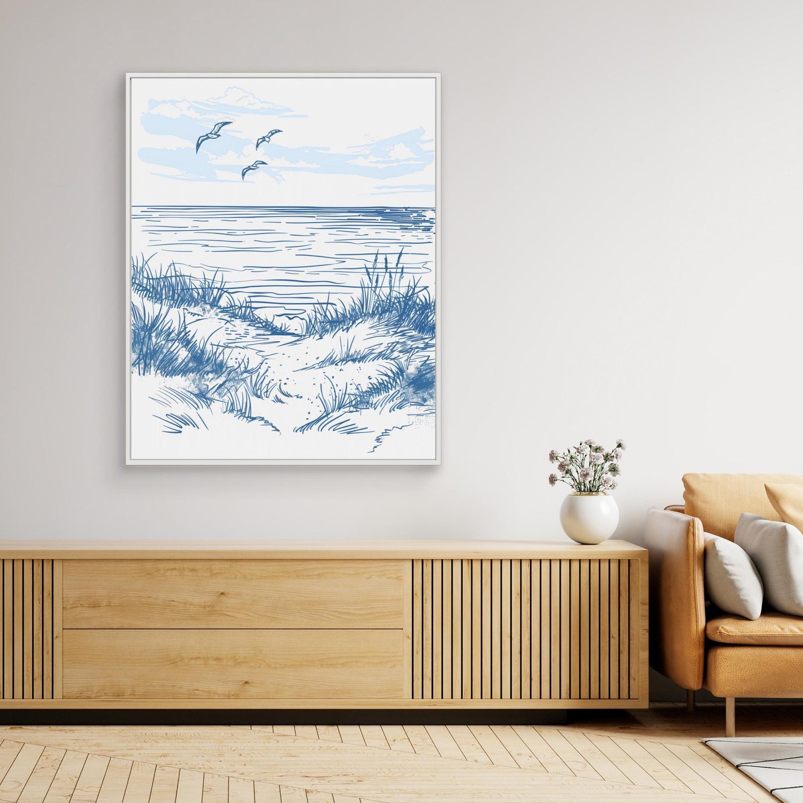 Canvas Print - Seascape Sketch by Jolly And Dash