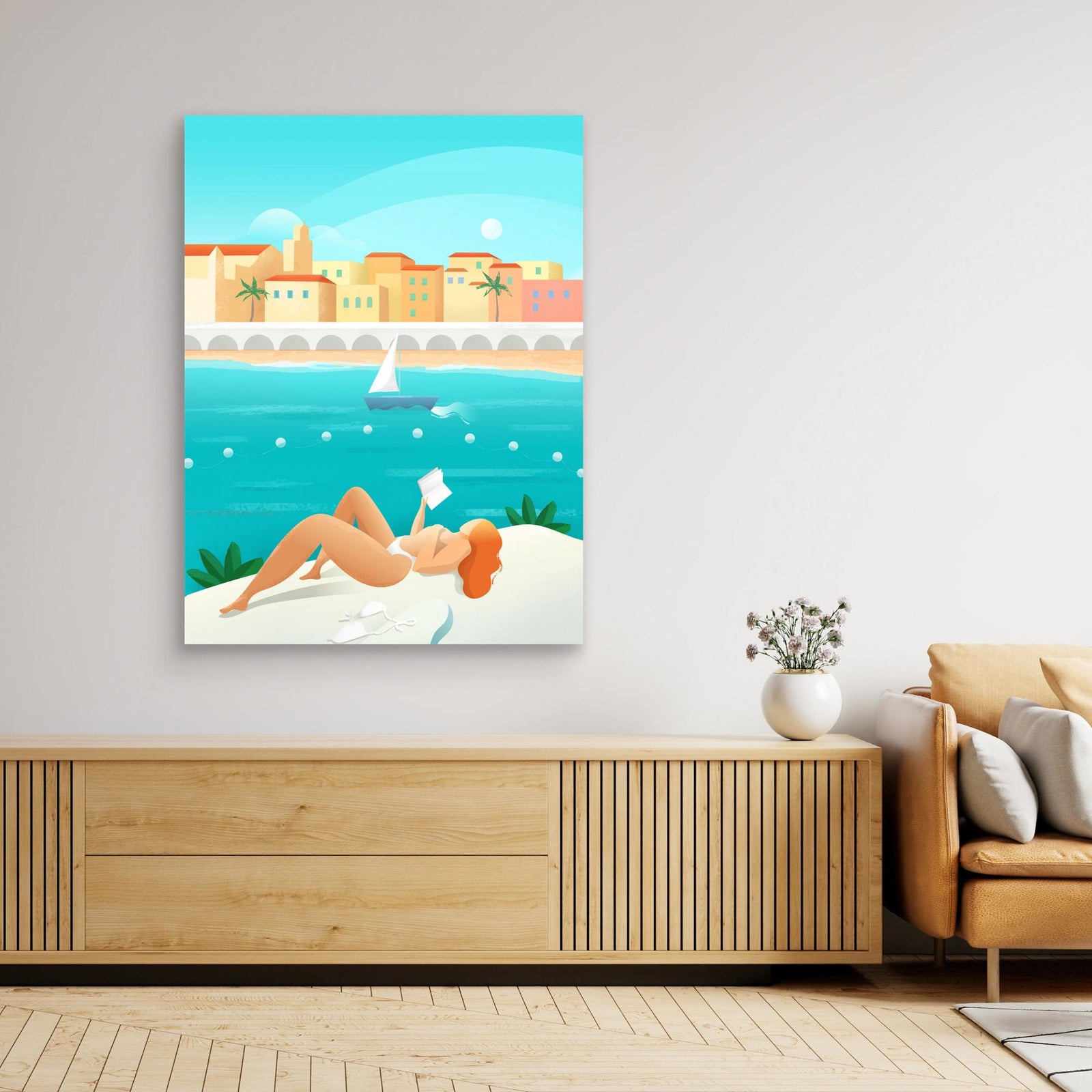Canvas Print - Cote d'Azur by Petra Lizde