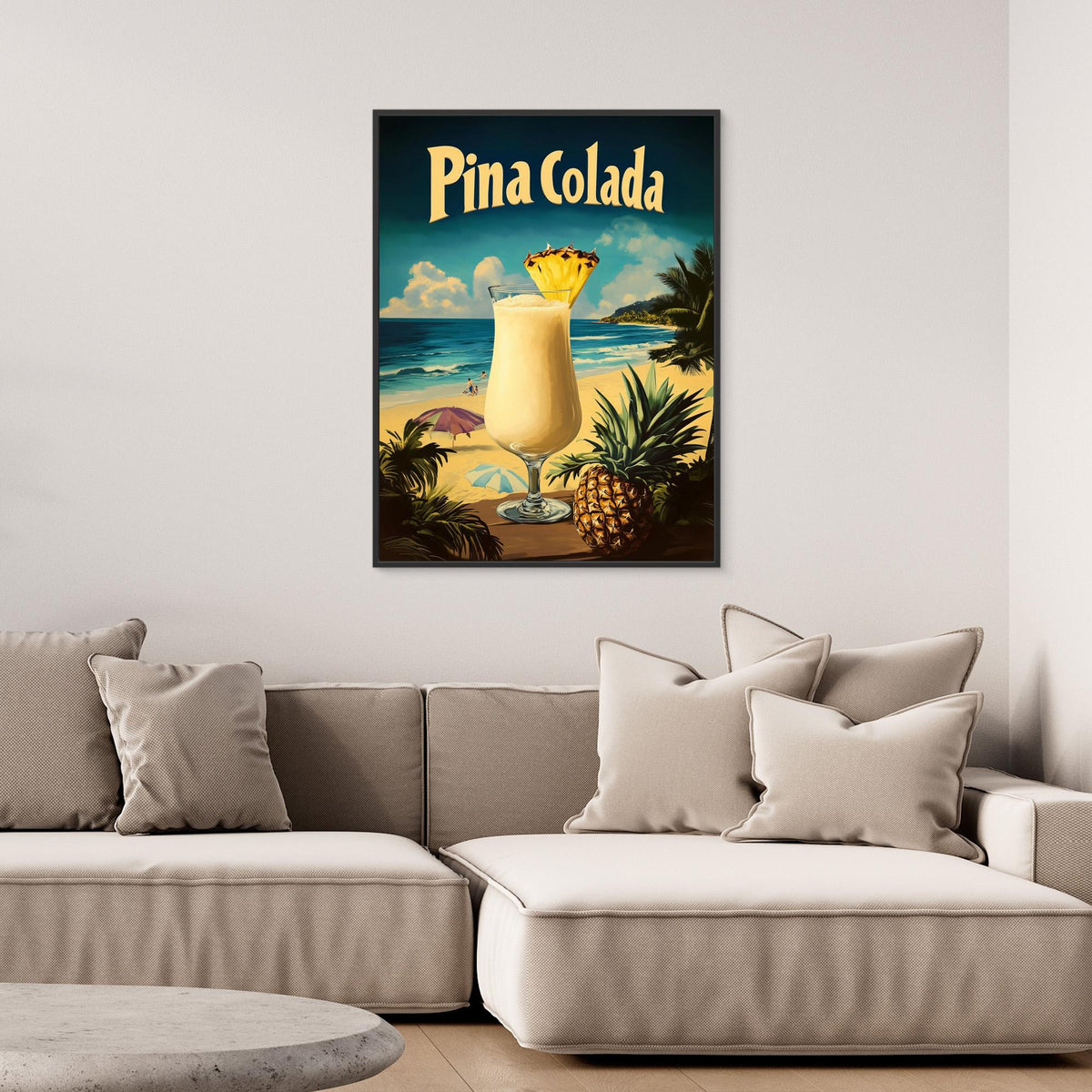 Canvas Print - Pina Colada Vintage by Andreas Magnusson