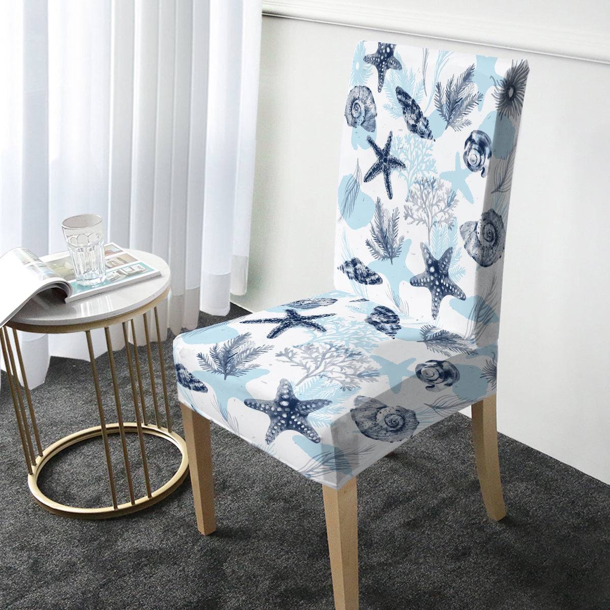 Ocean Blues Chair Cover