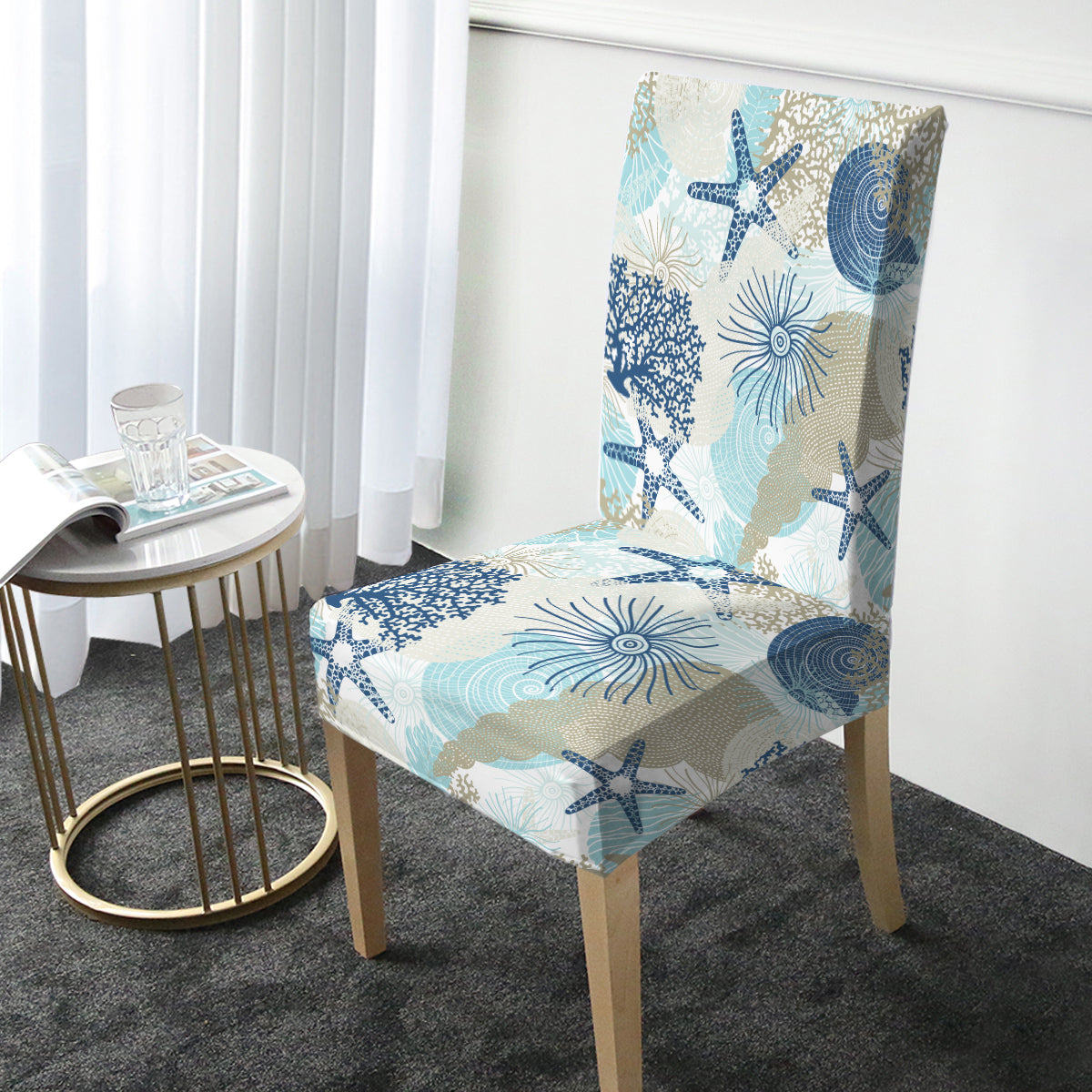 Beach Treasures Chair Cover