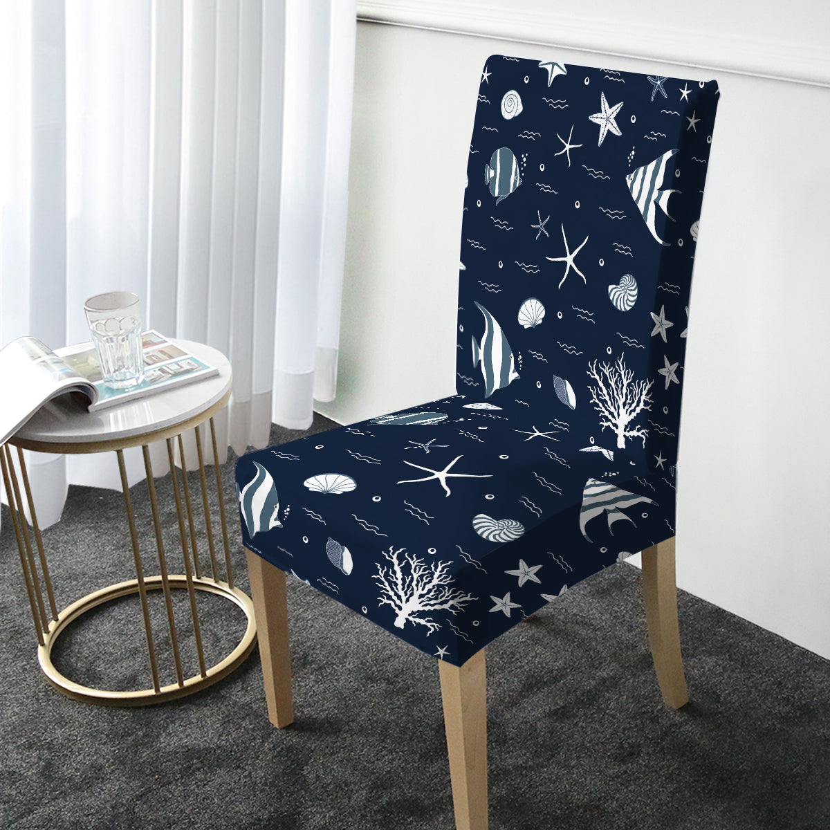 Blue Ocean Chair Cover