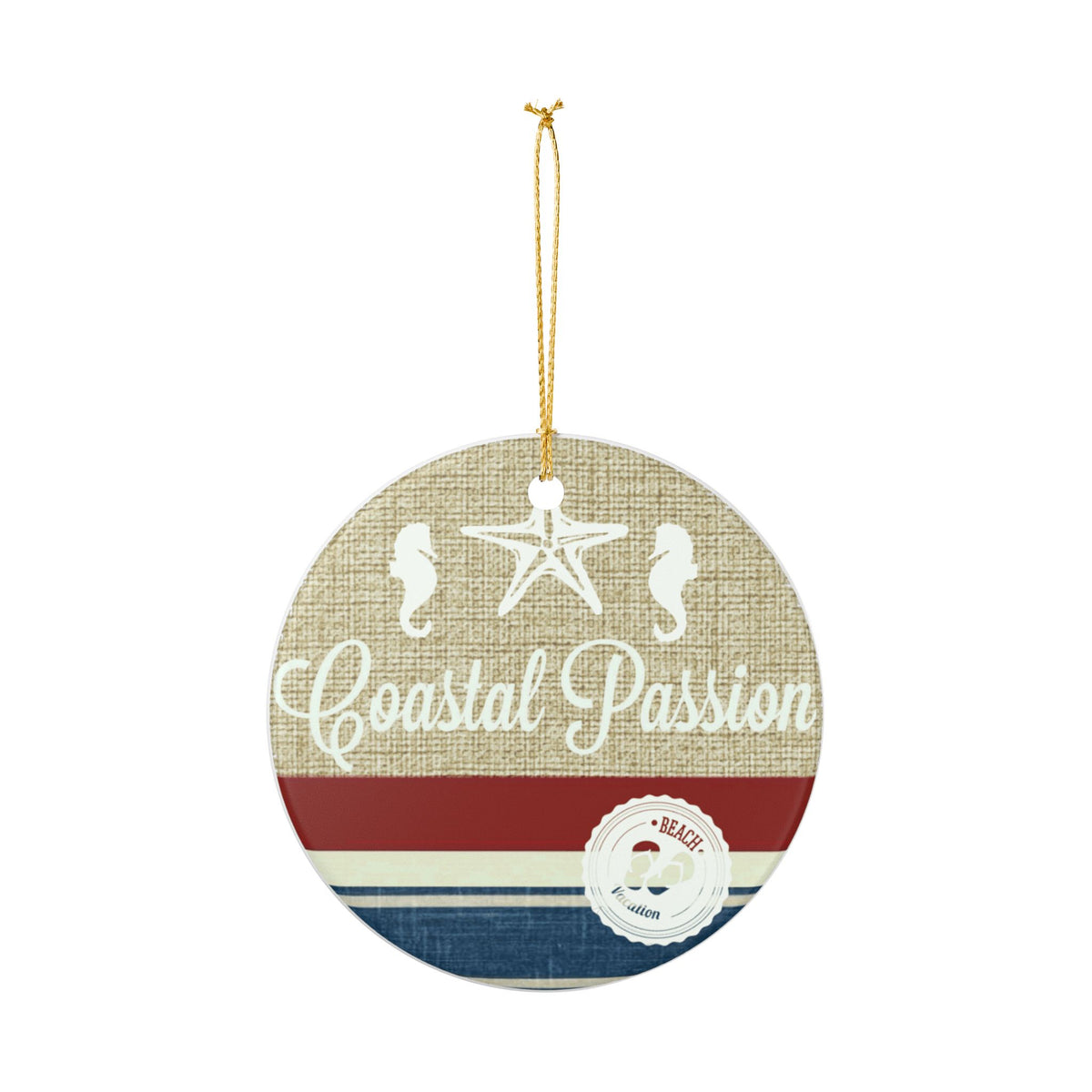 Coastal Passion Ceramic Ornament - Coastal Decoration