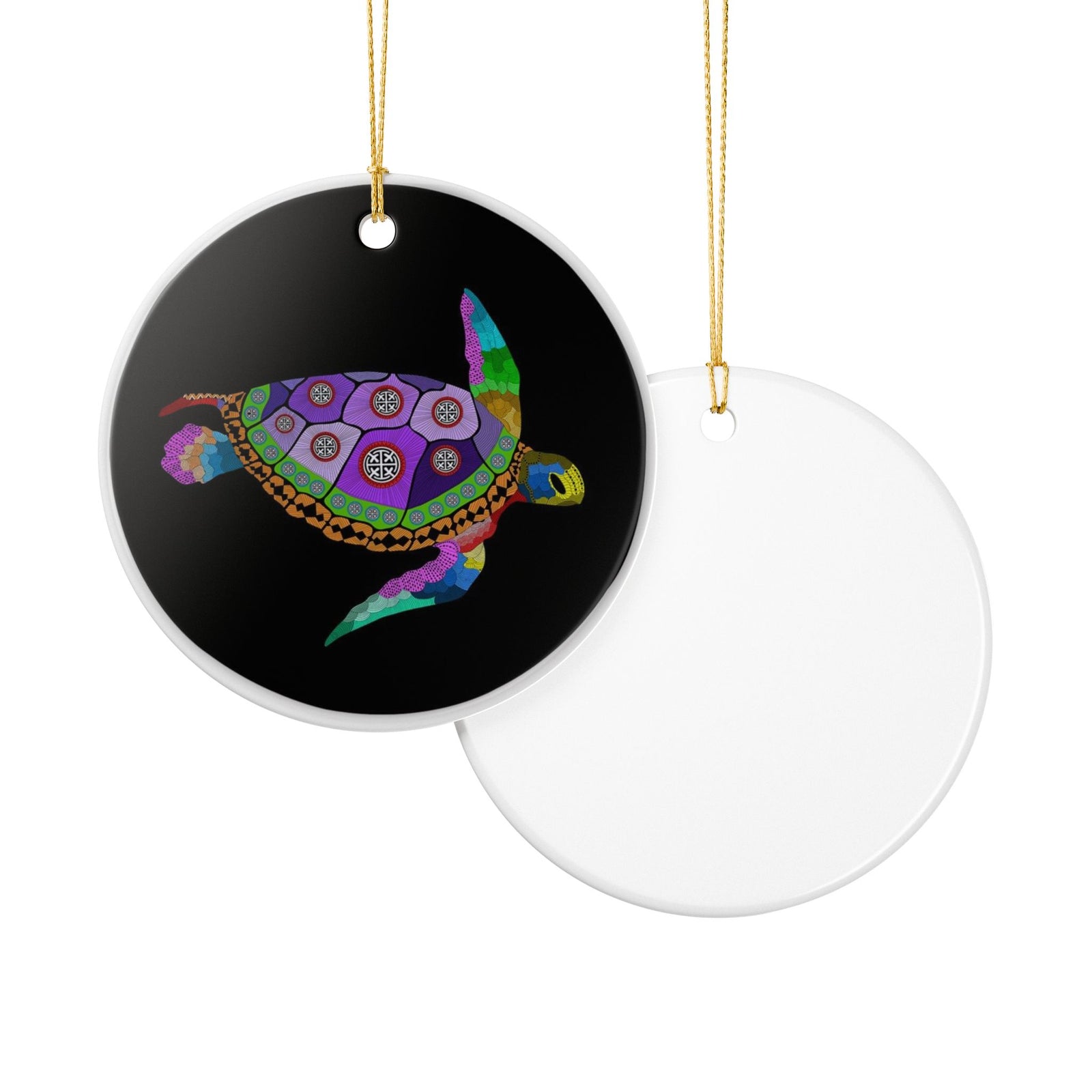 Mosaic Sea Wanderer Ceramic Ornament - Coastal Decoration