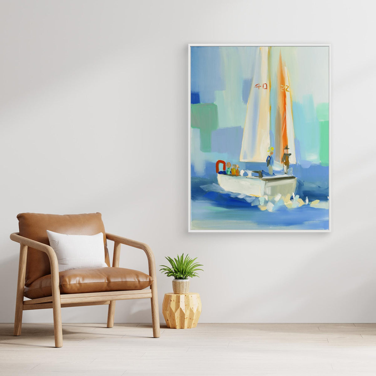 Canvas Print - Sailboat by Jenny Westenhofer
