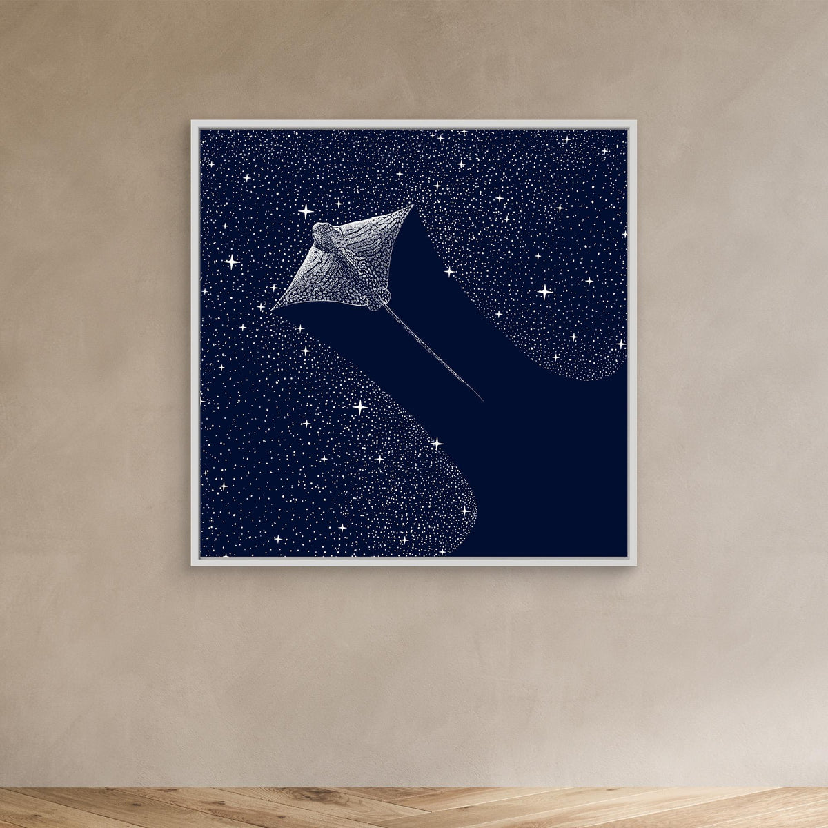 Canvas Print - Starry Ornate Eagle Ray by Alirıza çakir