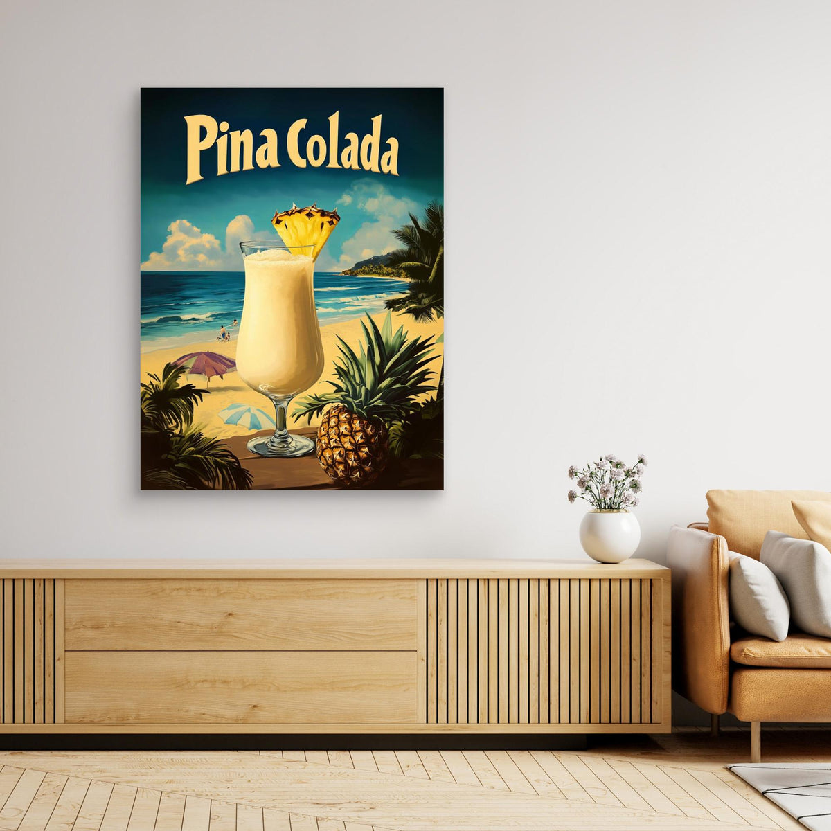 Canvas Print - Pina Colada Vintage by Andreas Magnusson