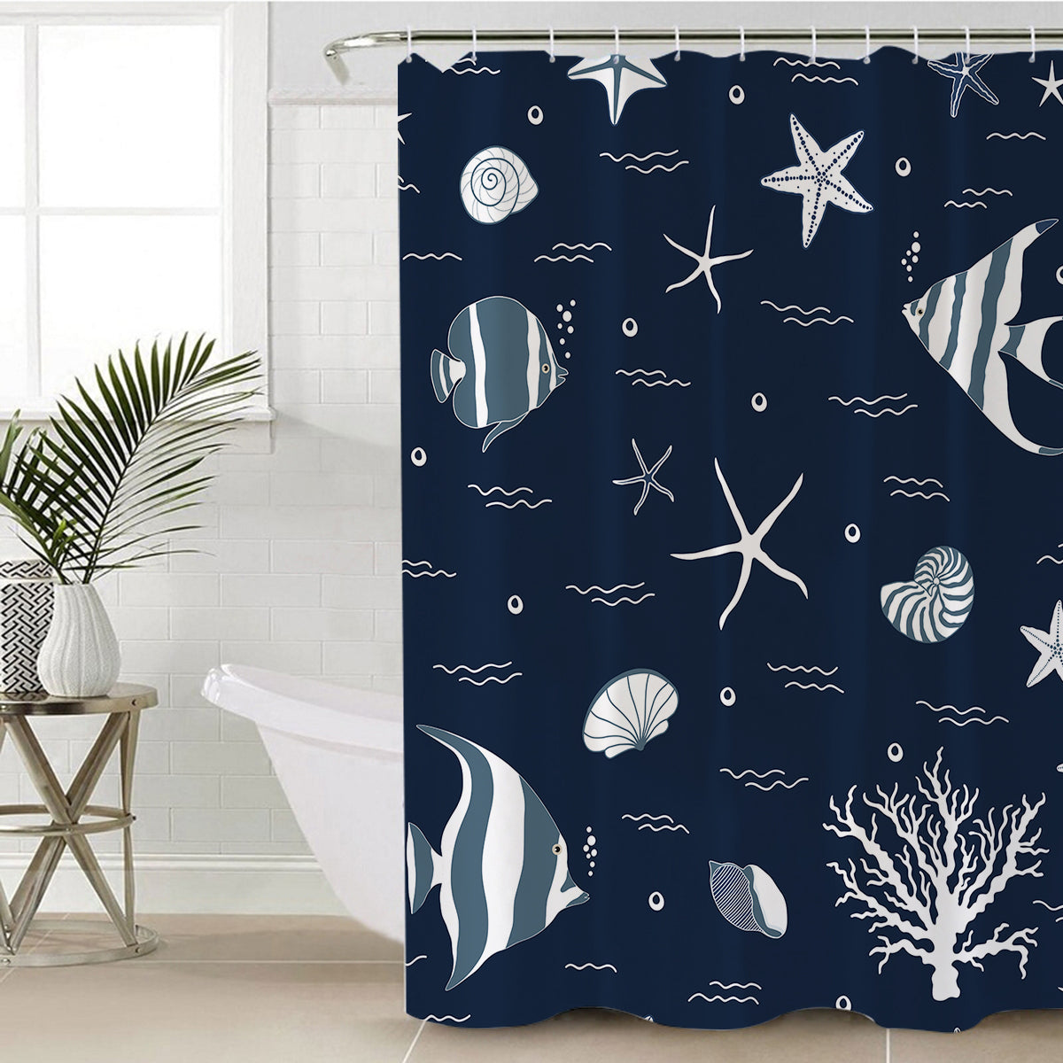 Blue Ocean Shower Curtain