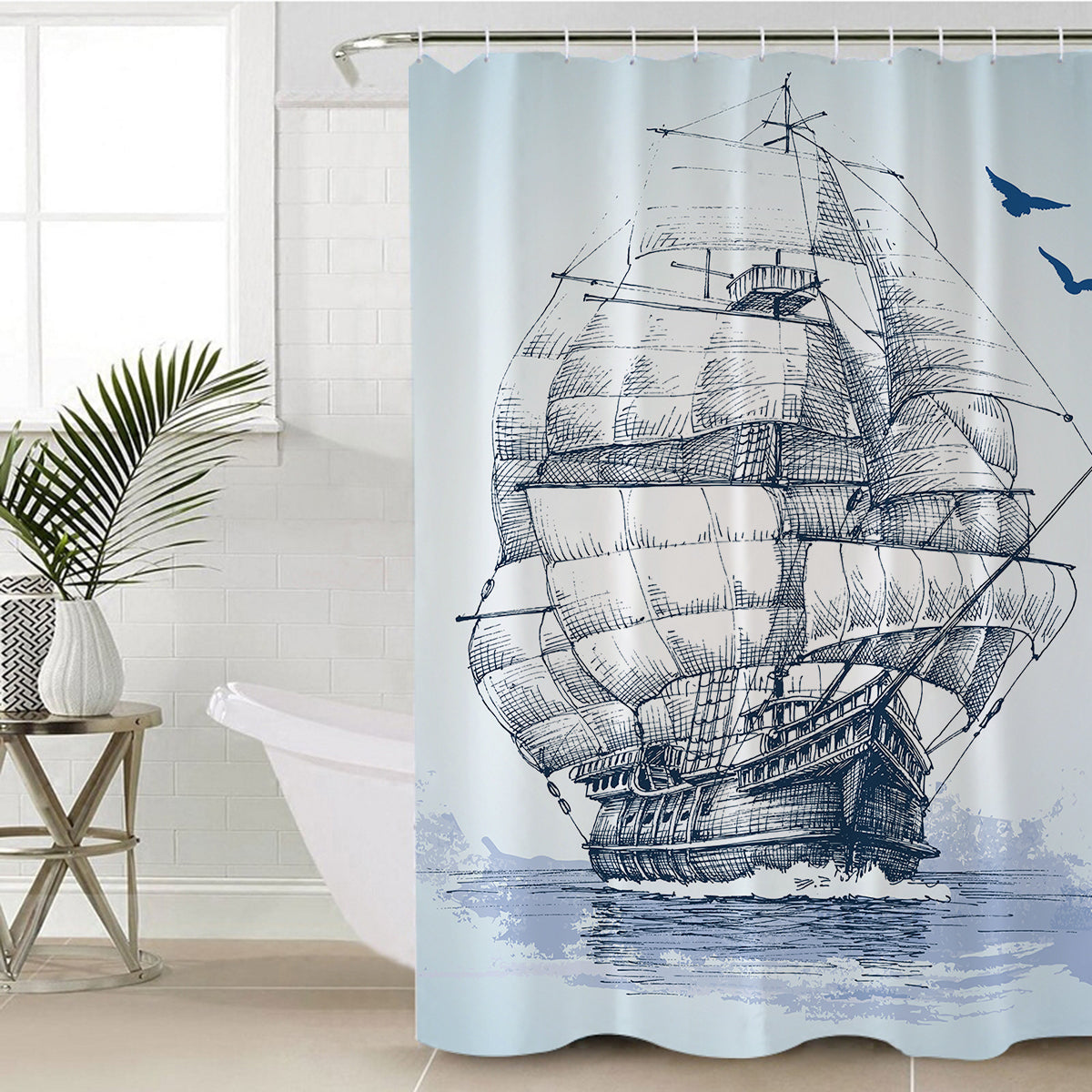Semper Fortis Shower Curtain