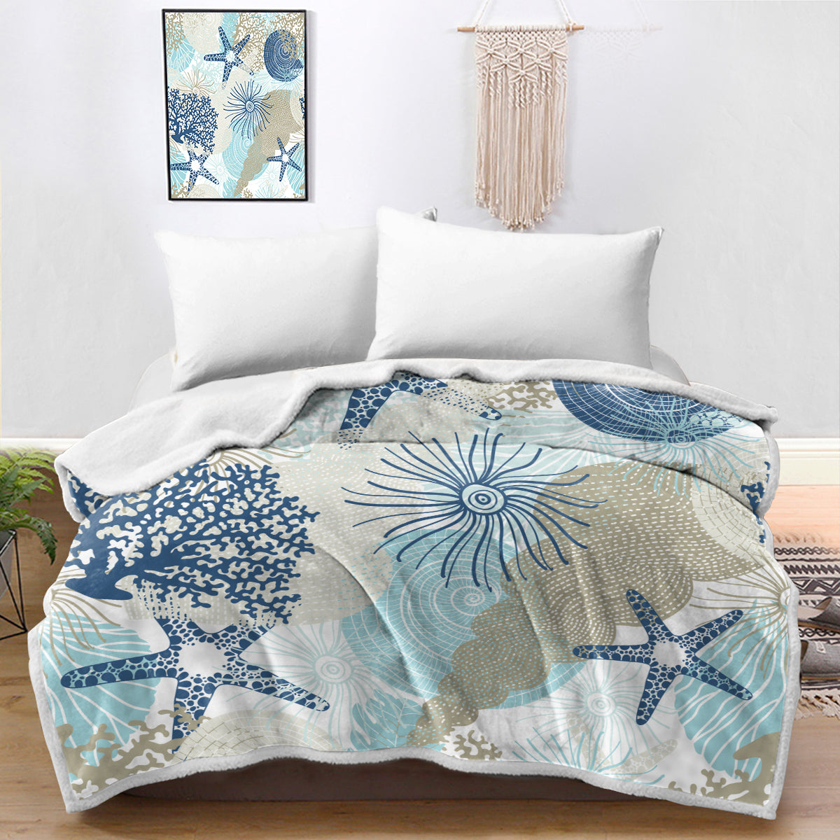 Beach Treasures Soft Sherpa Blanket