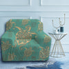 Turtles in Turquoise Armchair Cover