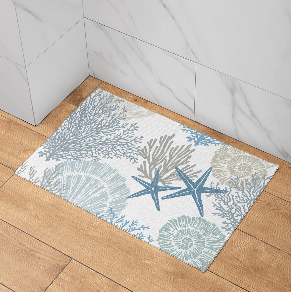 Coastal Coral Bath Mat
