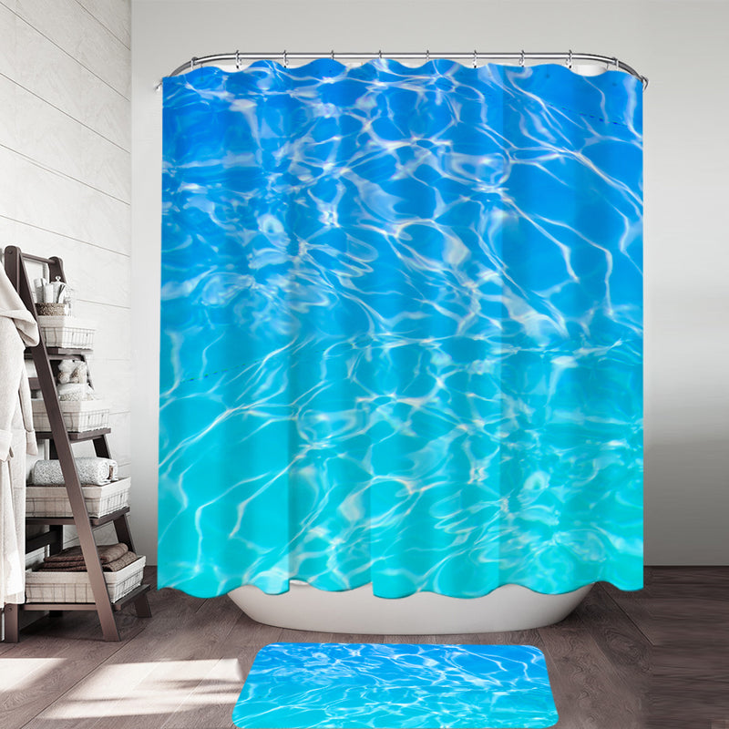 Turquoise Sea Shower Curtain