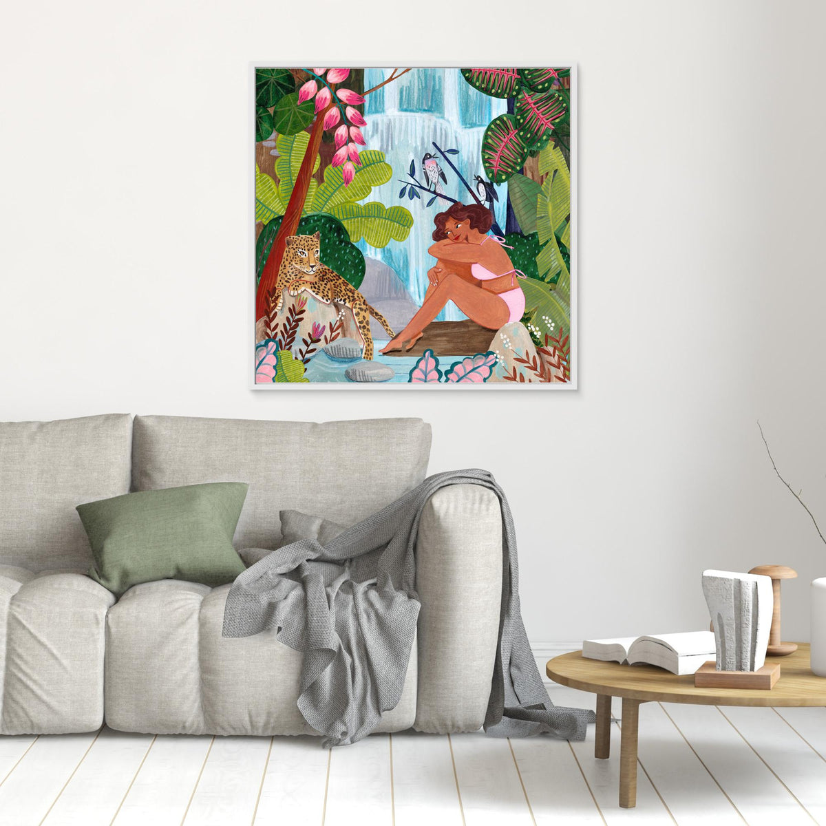 Canvas Print - By the Waterfall by Caroline Bonne Müller