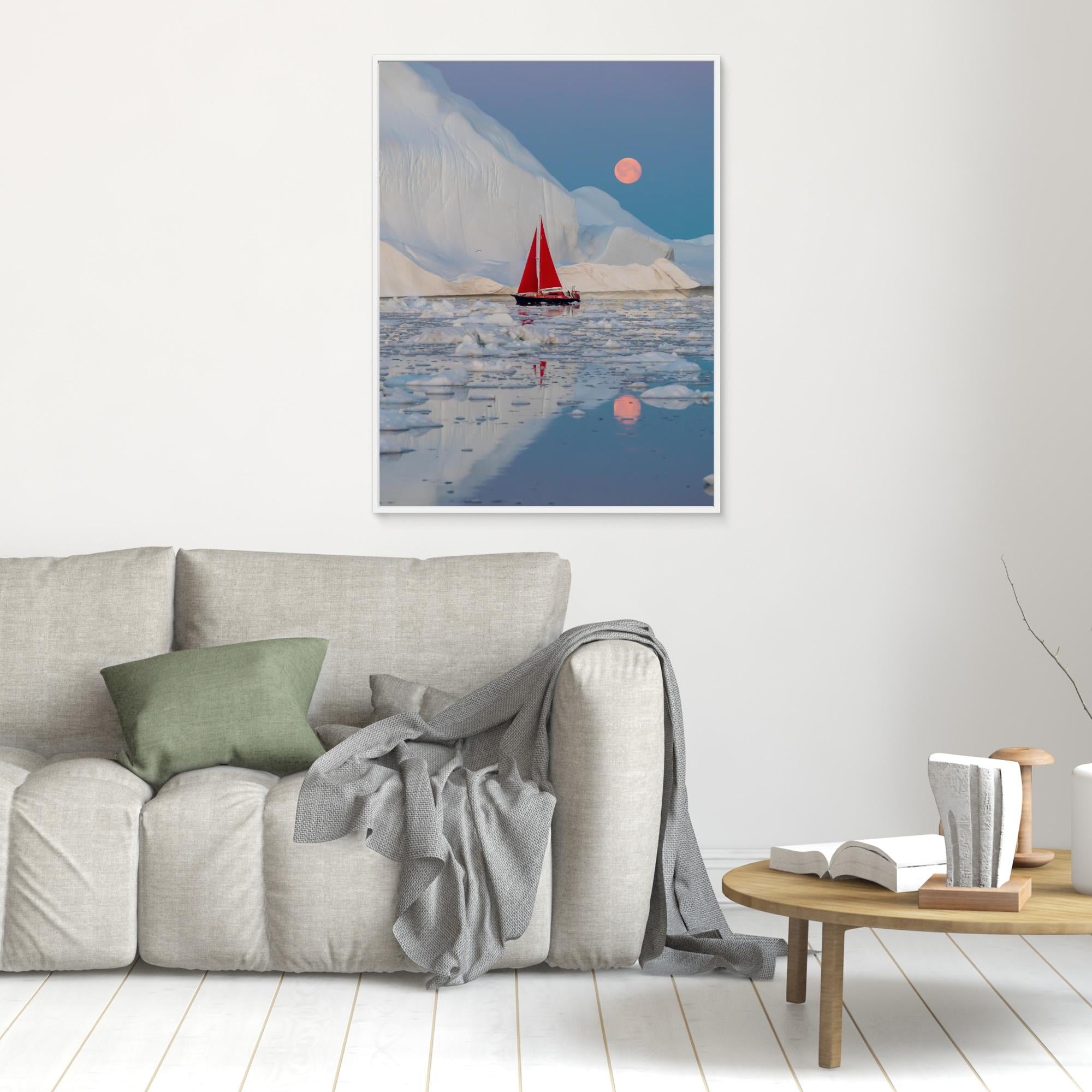 Canvas Print - Greenland Night by Marc Pelissier