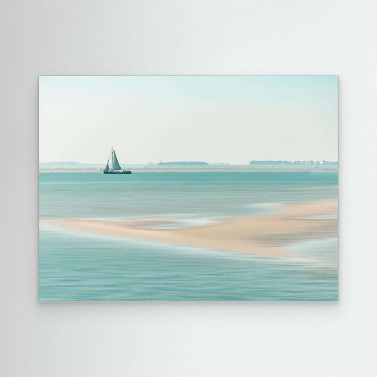 Canvas Print - Passing a Sandbank by Bernardine De Laat