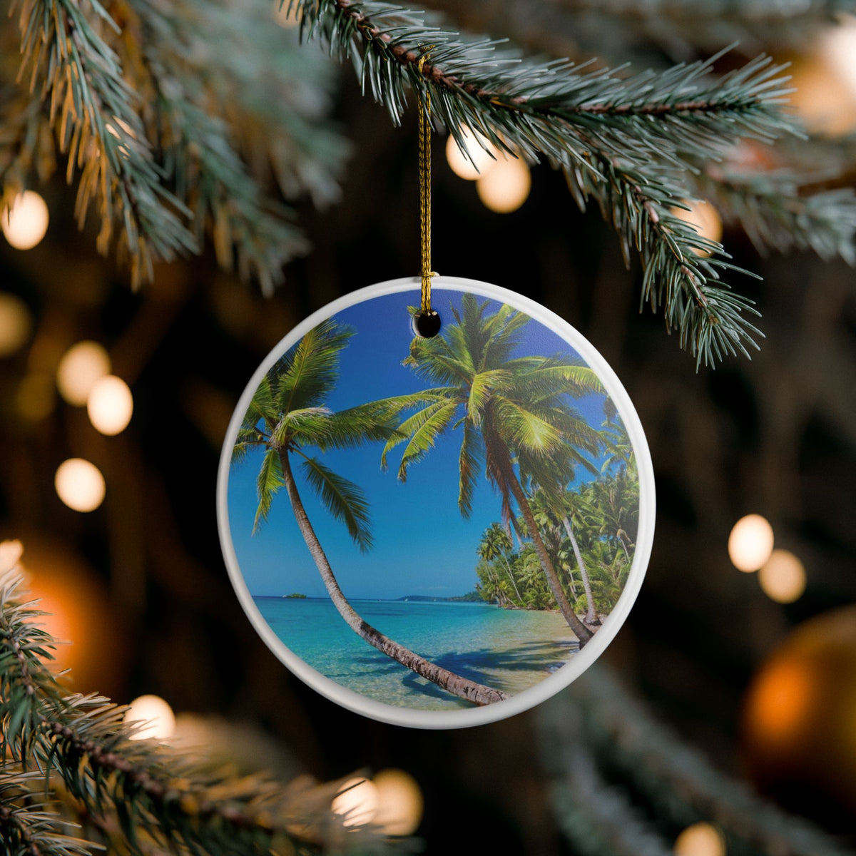 Paradise FoundCeramic Ornament - Coastal Holiday Decoration
