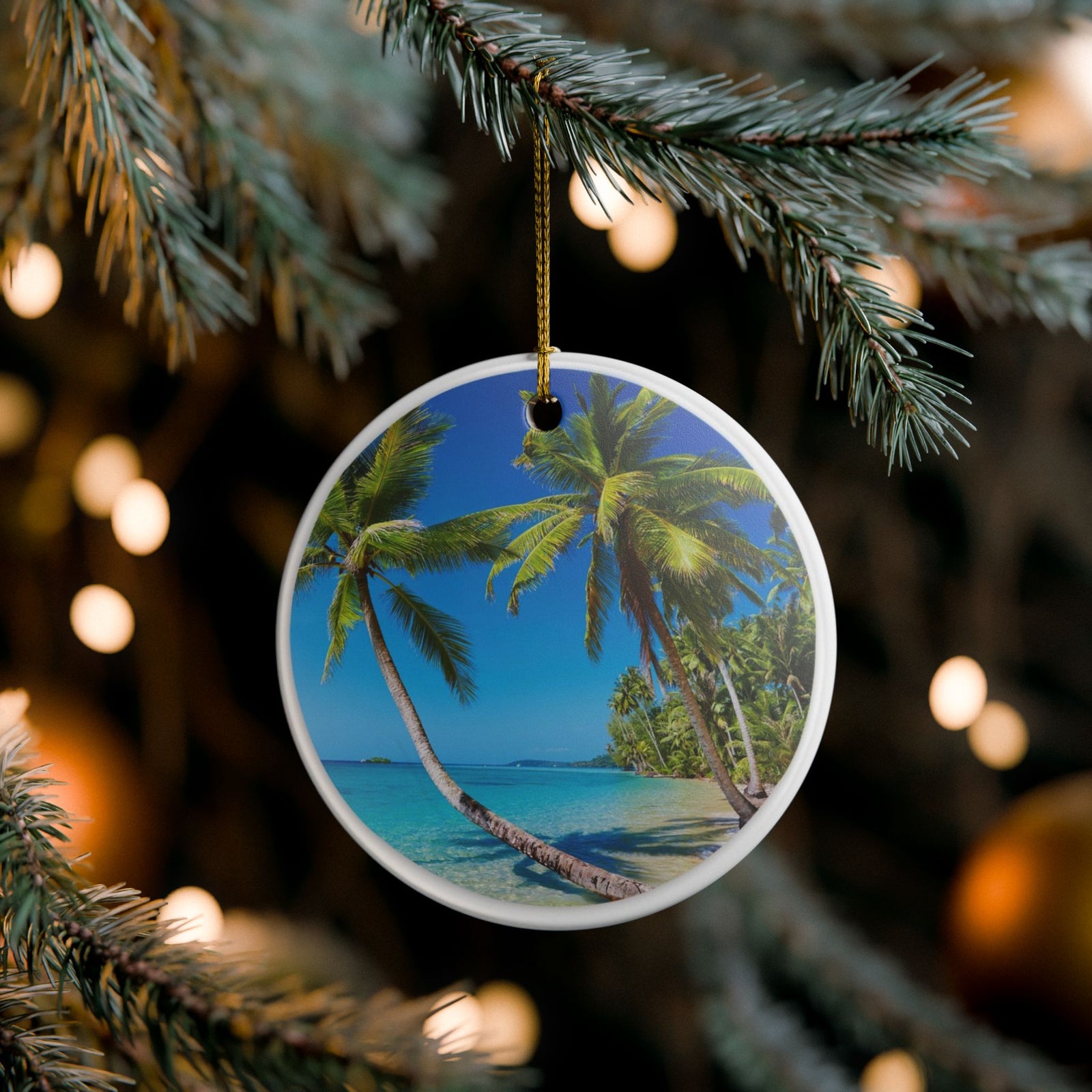 Paradise FoundCeramic Ornament - Coastal Holiday Decoration
