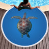 Turtle Round Beach Towel