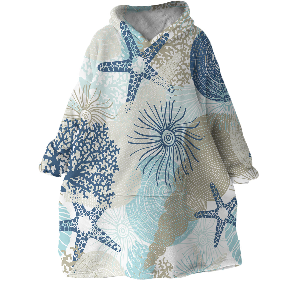 Beach Treasures Wearable Blanket Hoodie