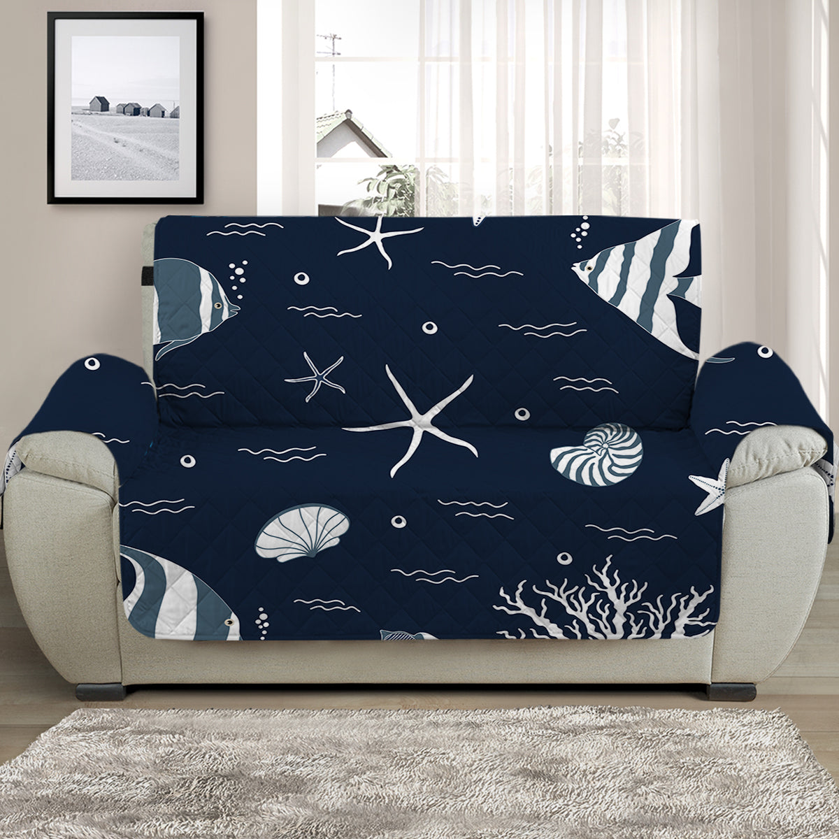 Blue Ocean Sofa Cover