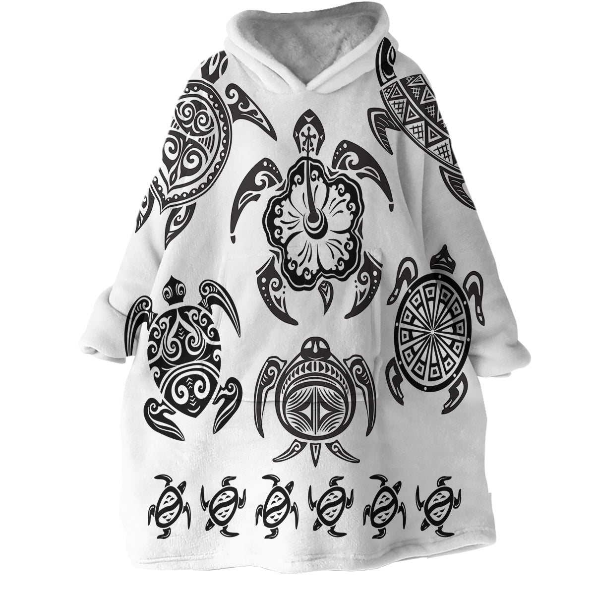 Pacific Turtle Dance Wearable Blanket Hoodie