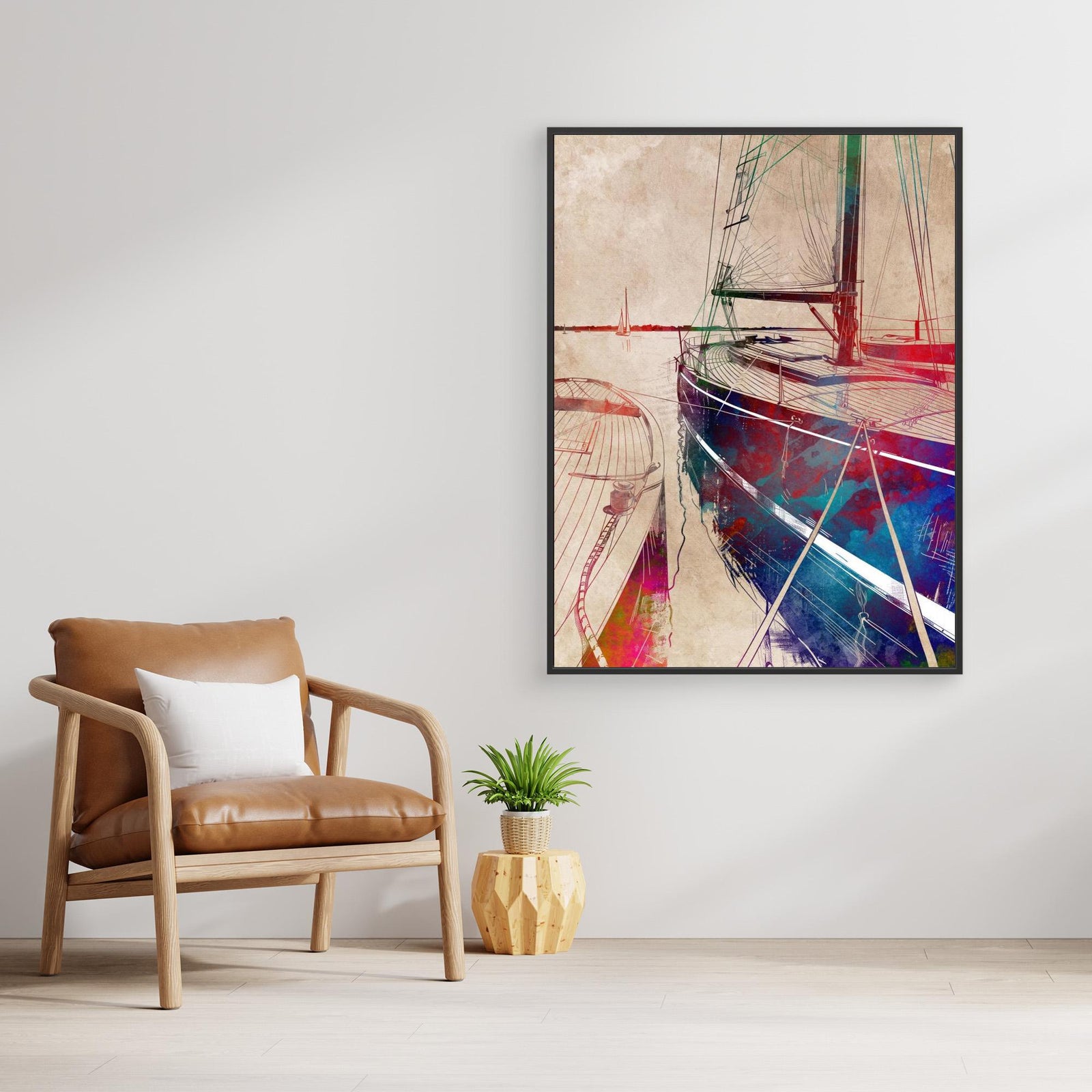 Canvas Print - Sport Yachting Art by Justyna Jaszke