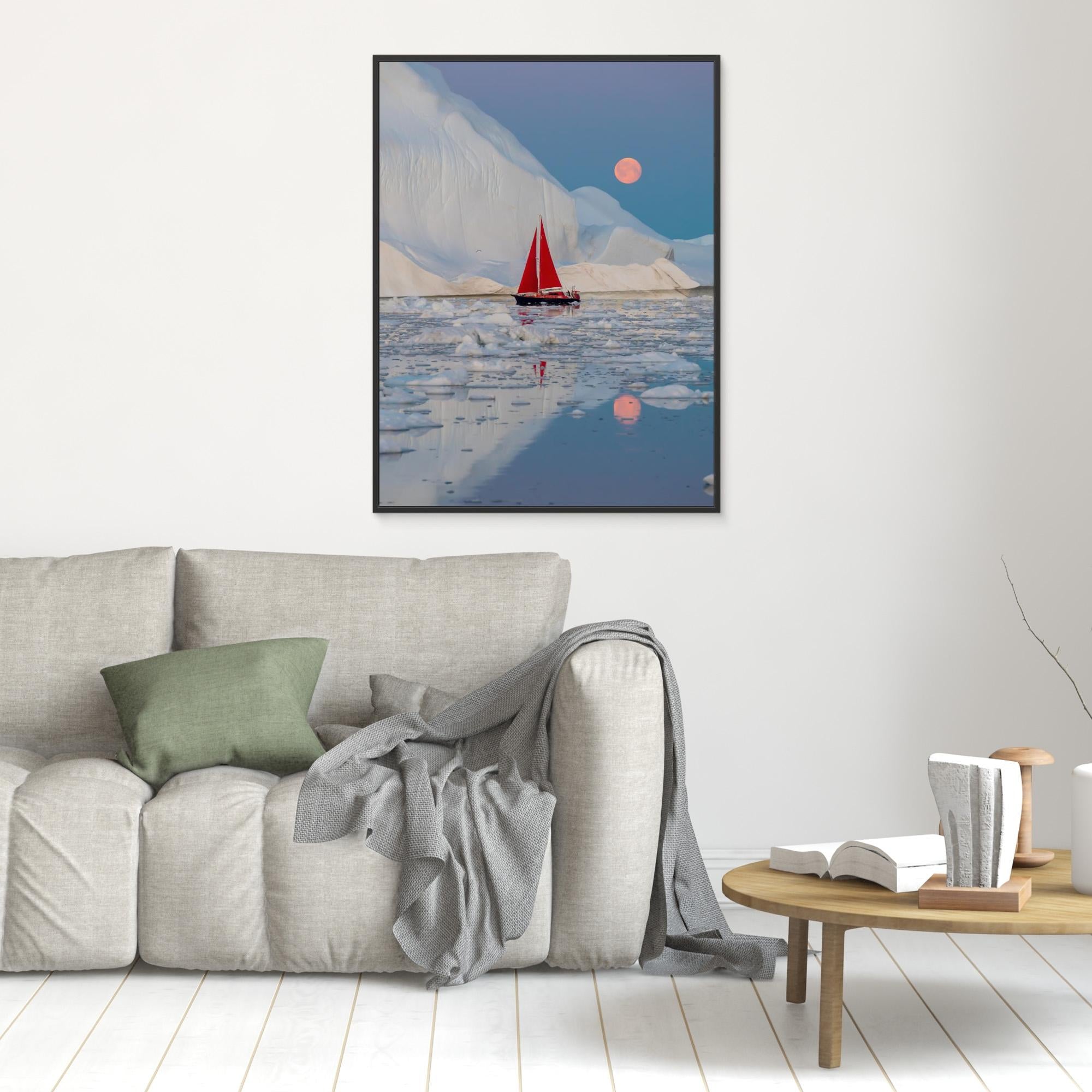 Canvas Print - Greenland Night by Marc Pelissier