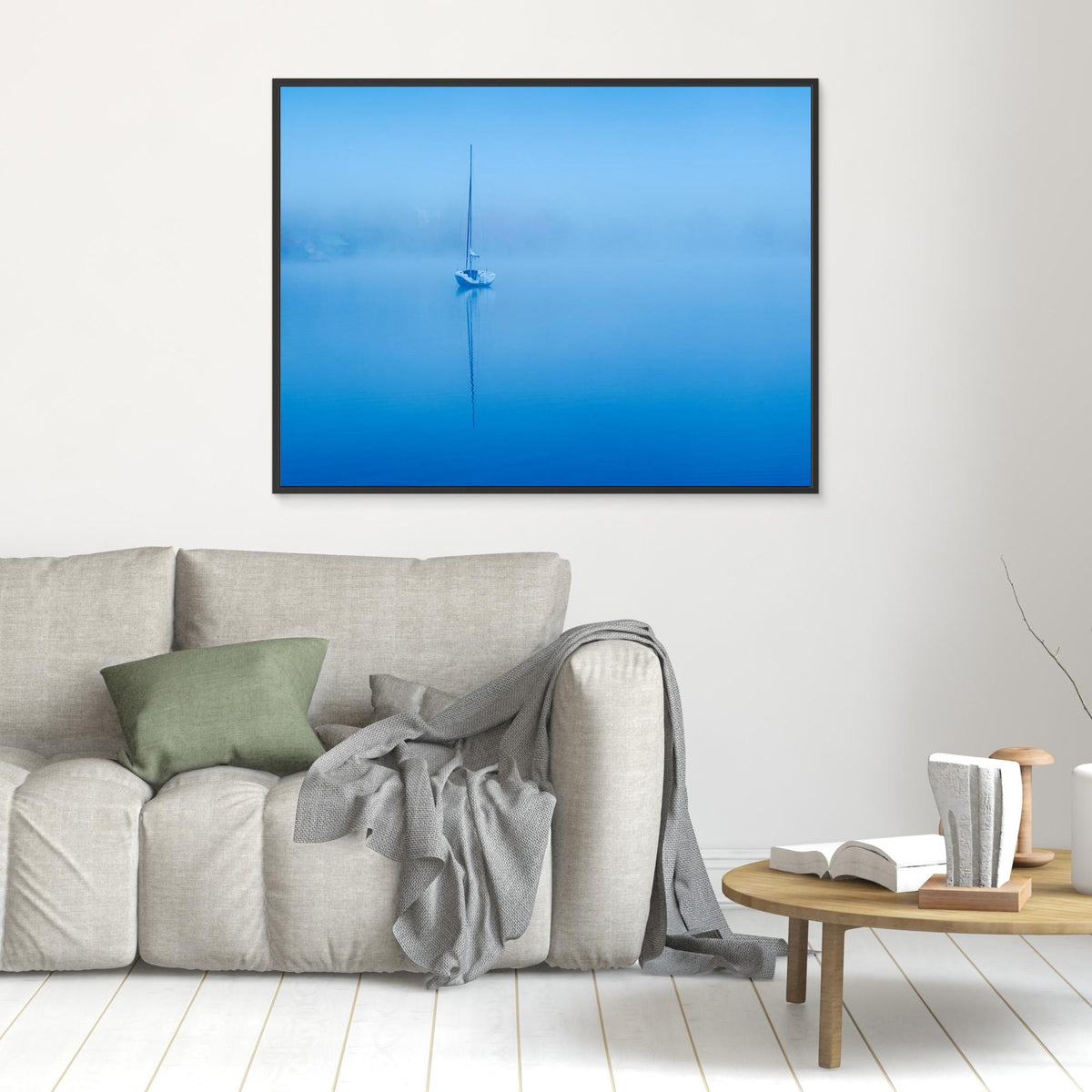Canvas Print - Peaceful Blue Morning by David H Yang