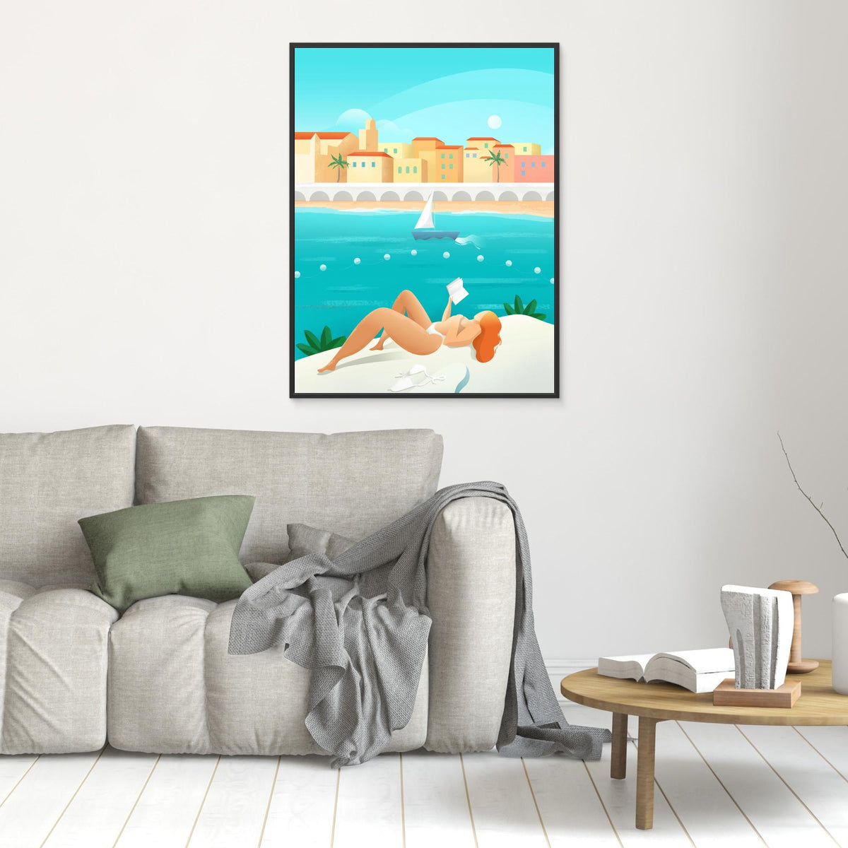 Canvas Print - Cote d&#39;Azur by Petra Lizde